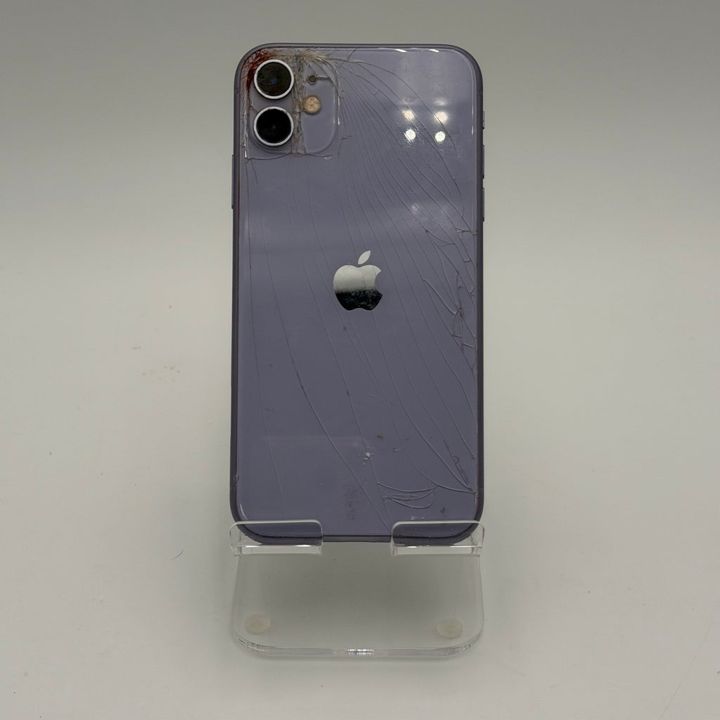 Broken Unlocked Apple iPhone 11 64GB  Cracked back