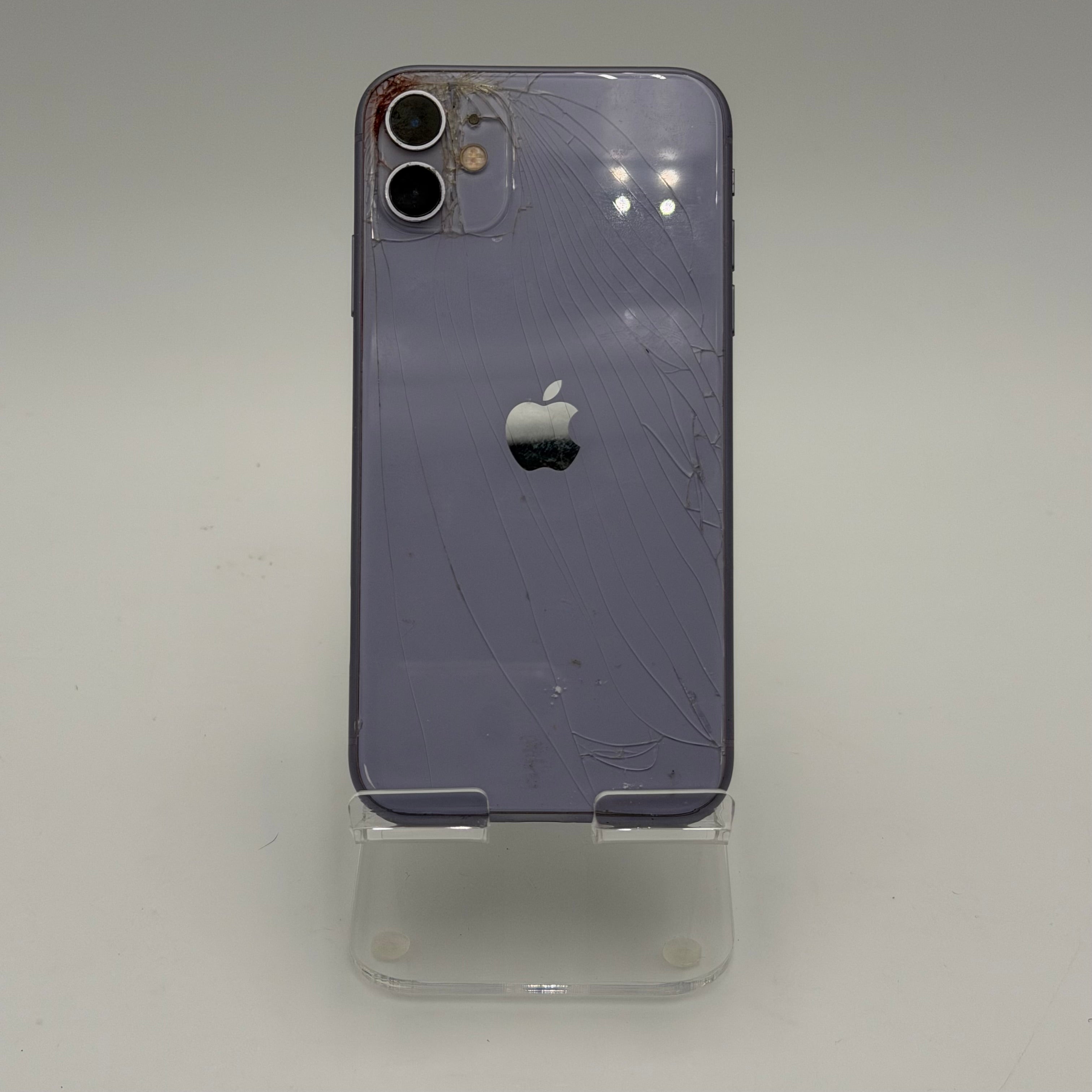 Broken Unlocked Apple iPhone 11 64GB  Cracked back