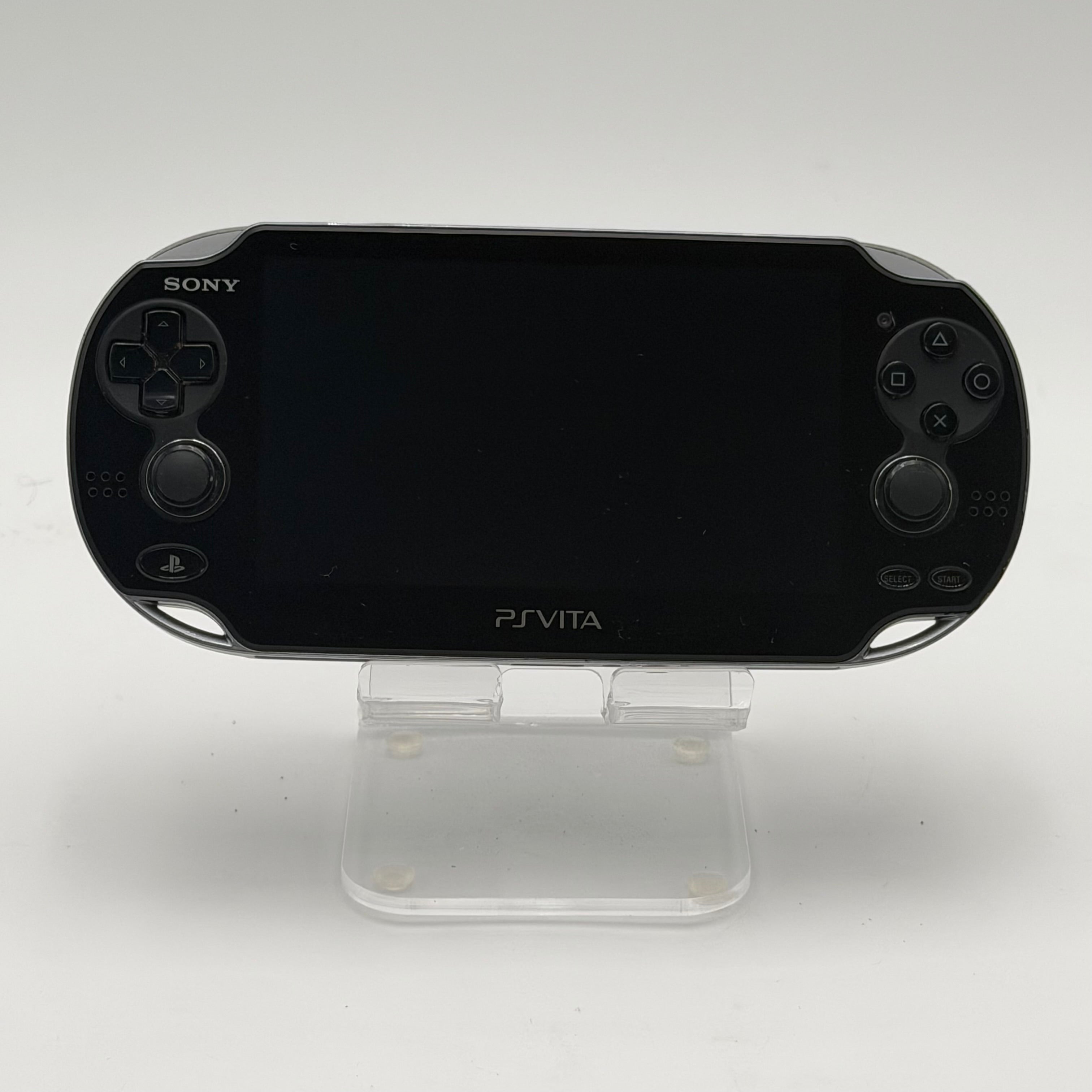 modded PS Vita PCH-1001 Piano Black Handheld Console Wi-Fi Headphone Jack Read