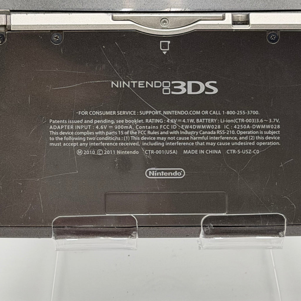 Nintendo 3DS CTR-001 2011 Black Video Game System - Broken