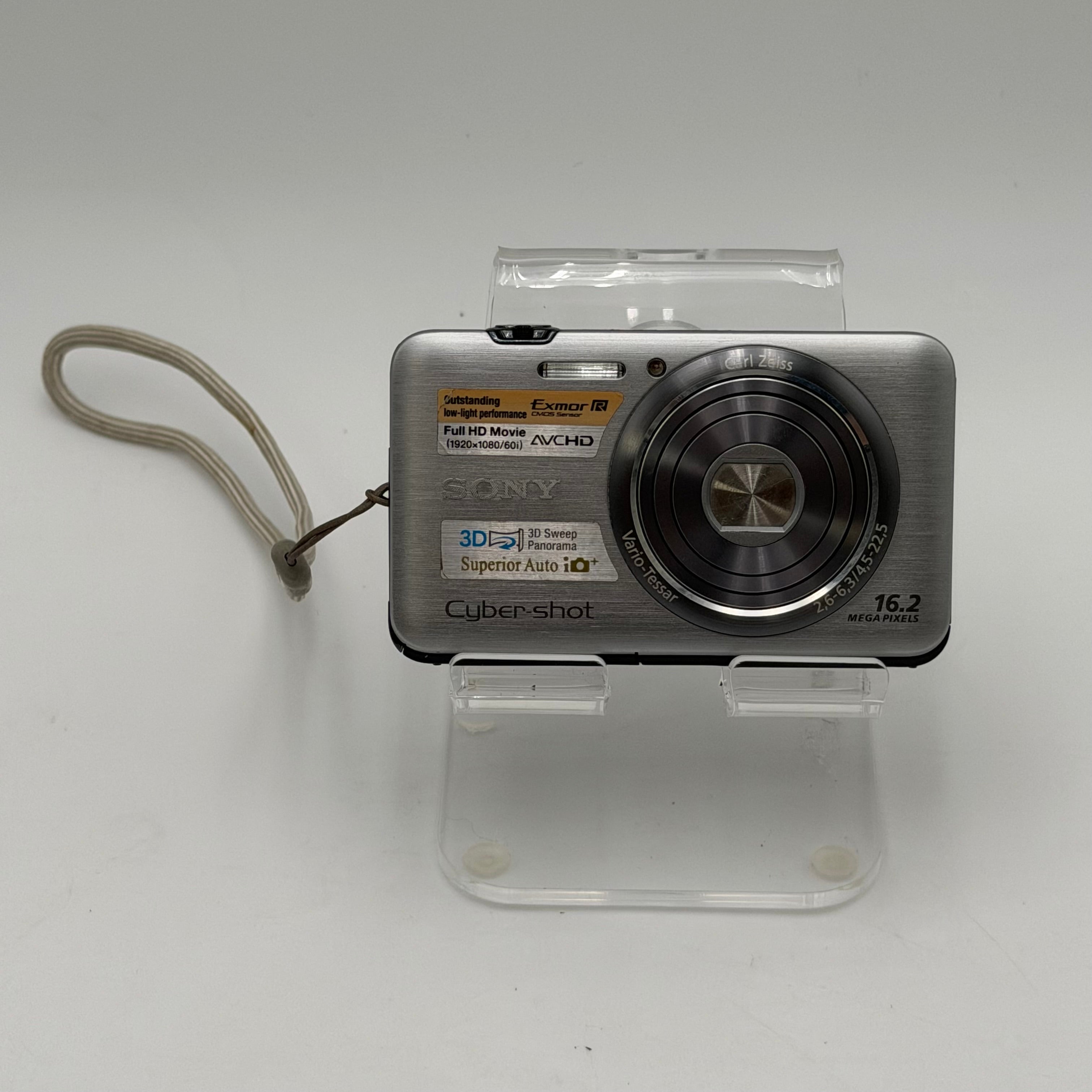 Sony Cyber-shot DSC-W7 Digital Camera - Silver with Charger + Bag