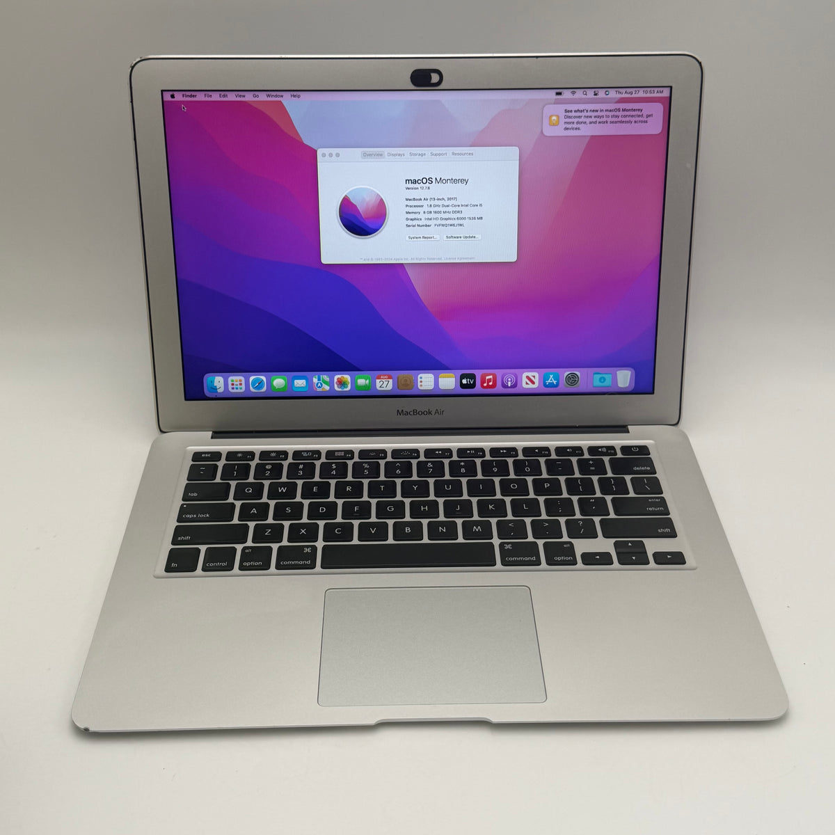 Apple MacBook Air 13" A1466 2017 Used - A