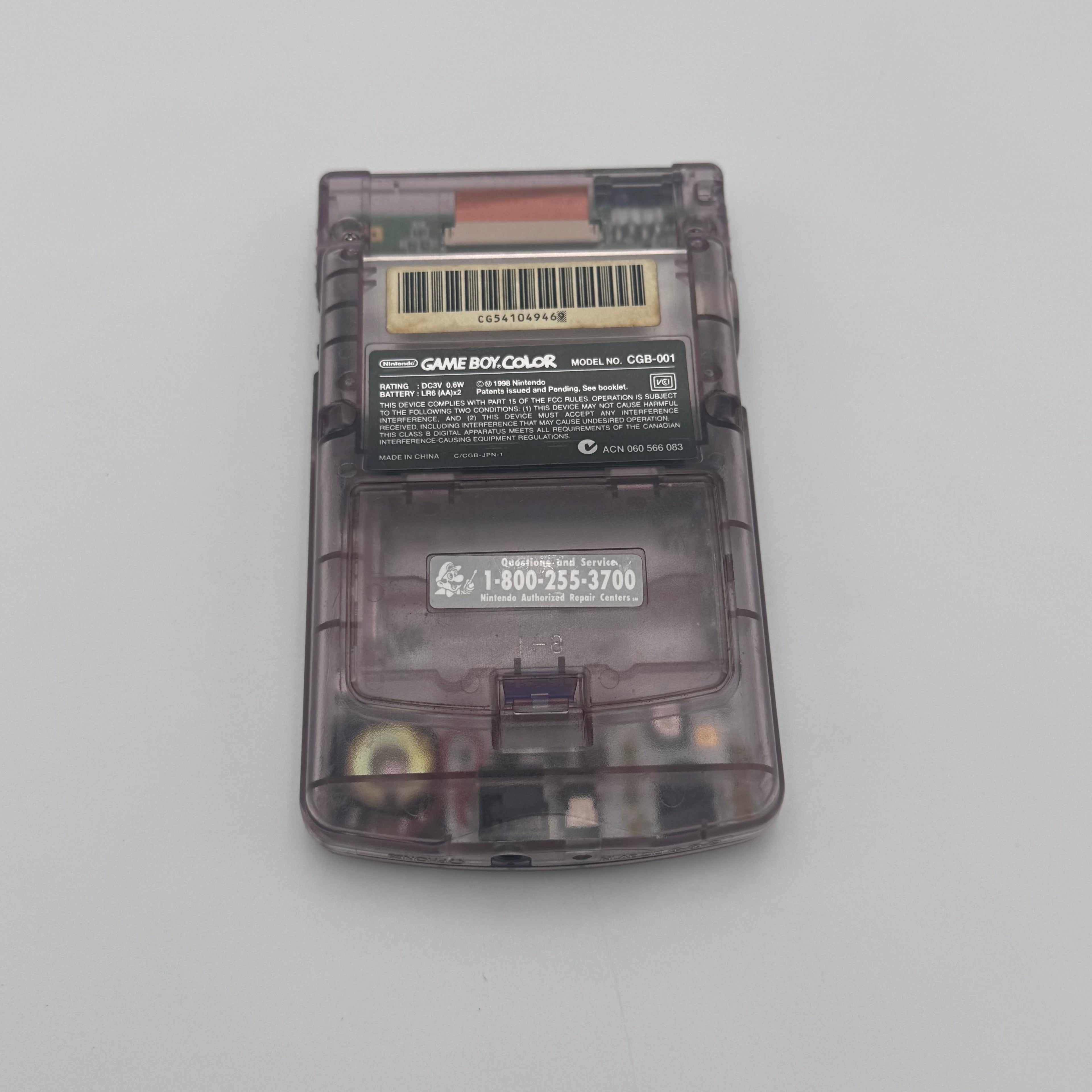Nintendo GameBoy Color CGB-001 1998 Handheld Console - For Parts