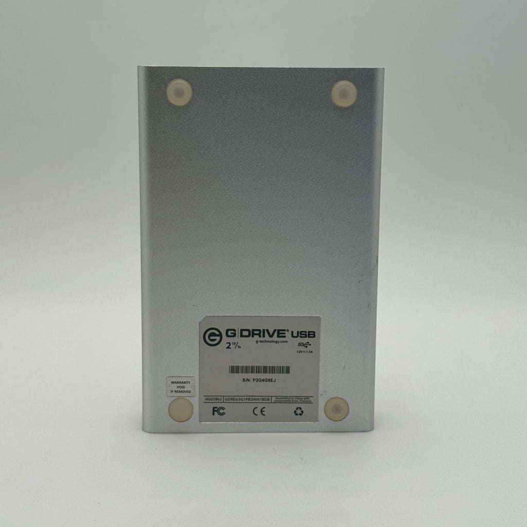 G-Technology 3.5" G-Drive USB 2TB USB-B to USB-A HDD ONLY - Tested/Working