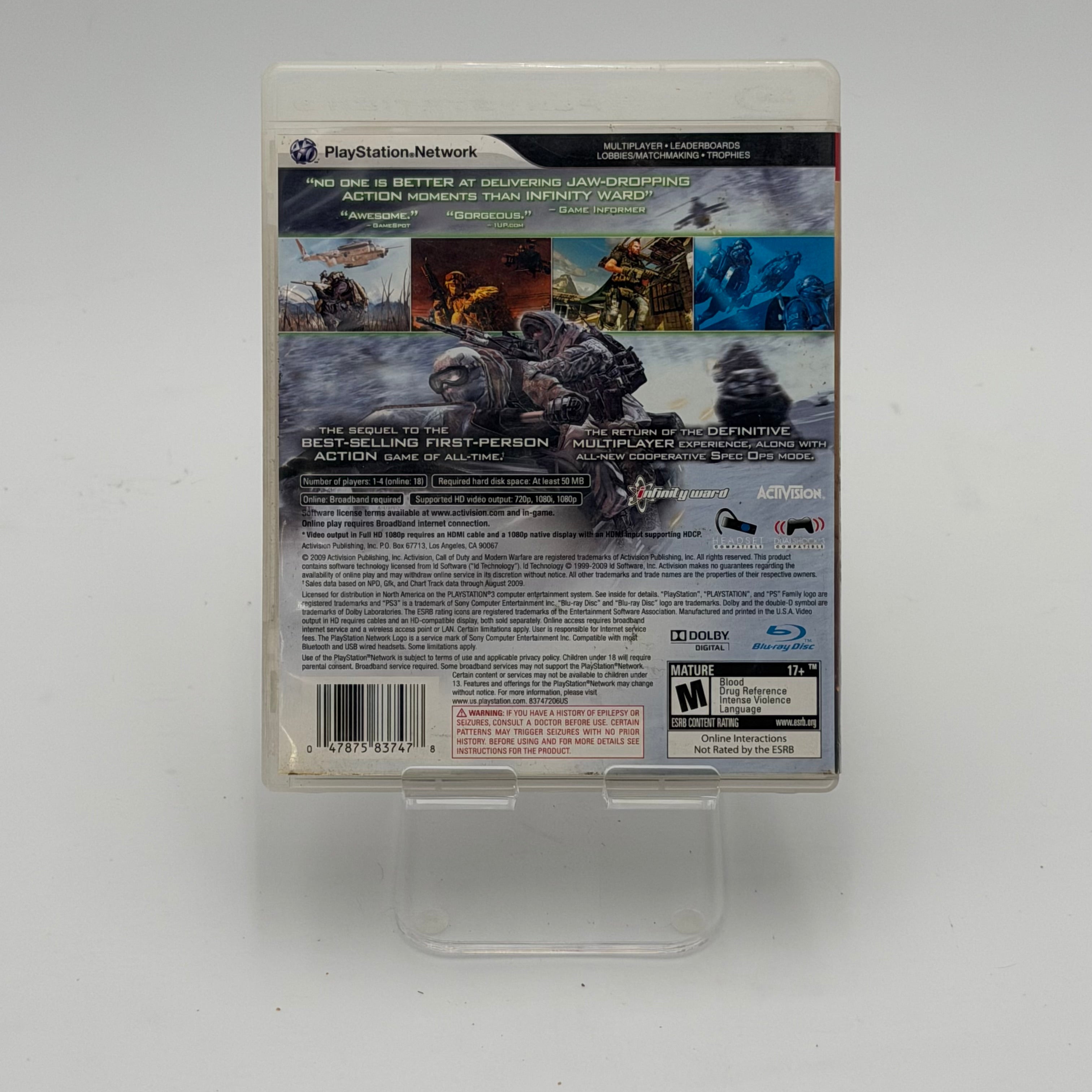 PlayStation 3 Call of Duty Modern Warfare 2 Video Game
