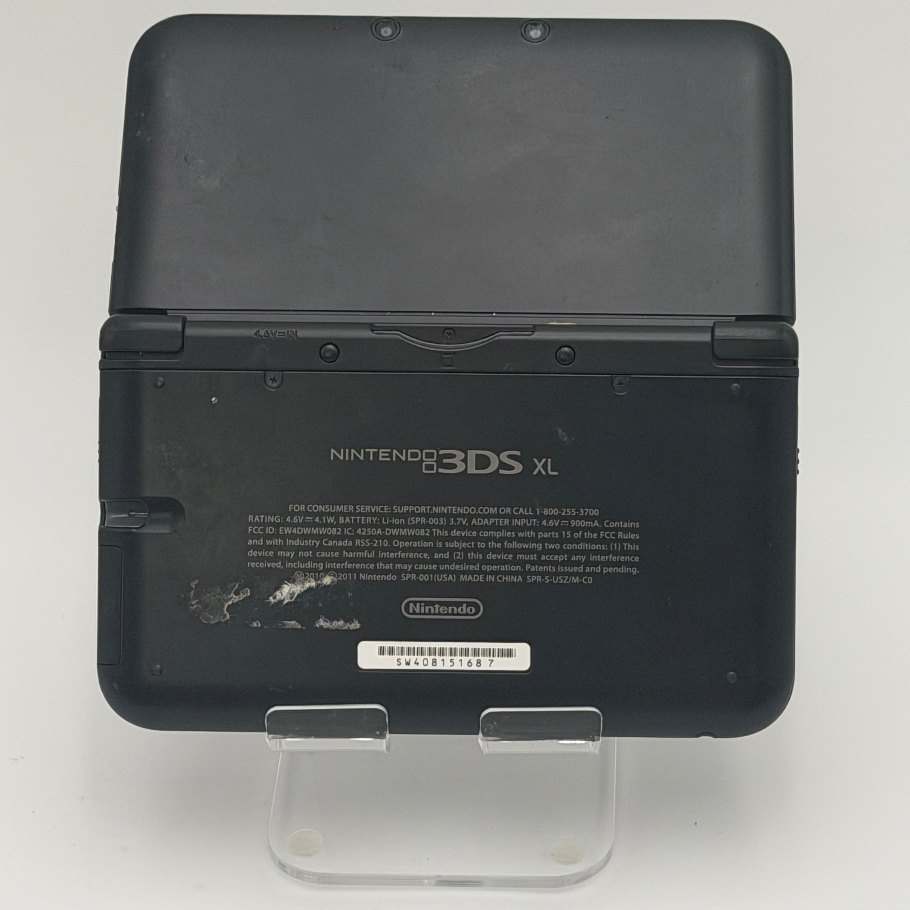 Nintendo 3DS XL (SPR-003) Black For Parts Repair - No Power Charge