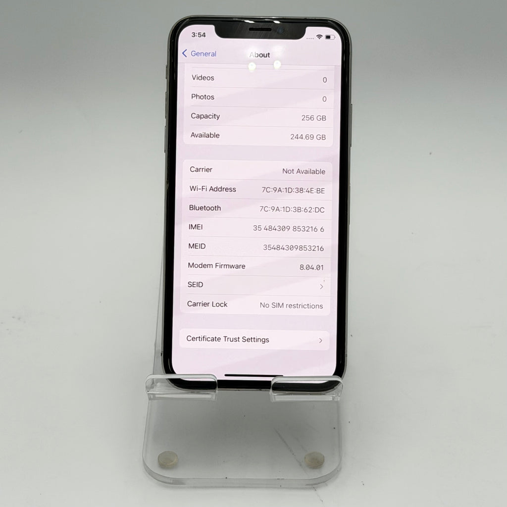 Apple iPhone X 256GB White Unlocked Used - A Smartphone