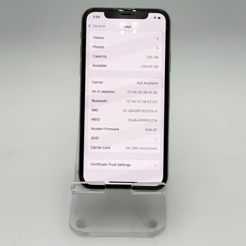 Apple iPhone X 256GB White Unlocked Used - A Smartphone