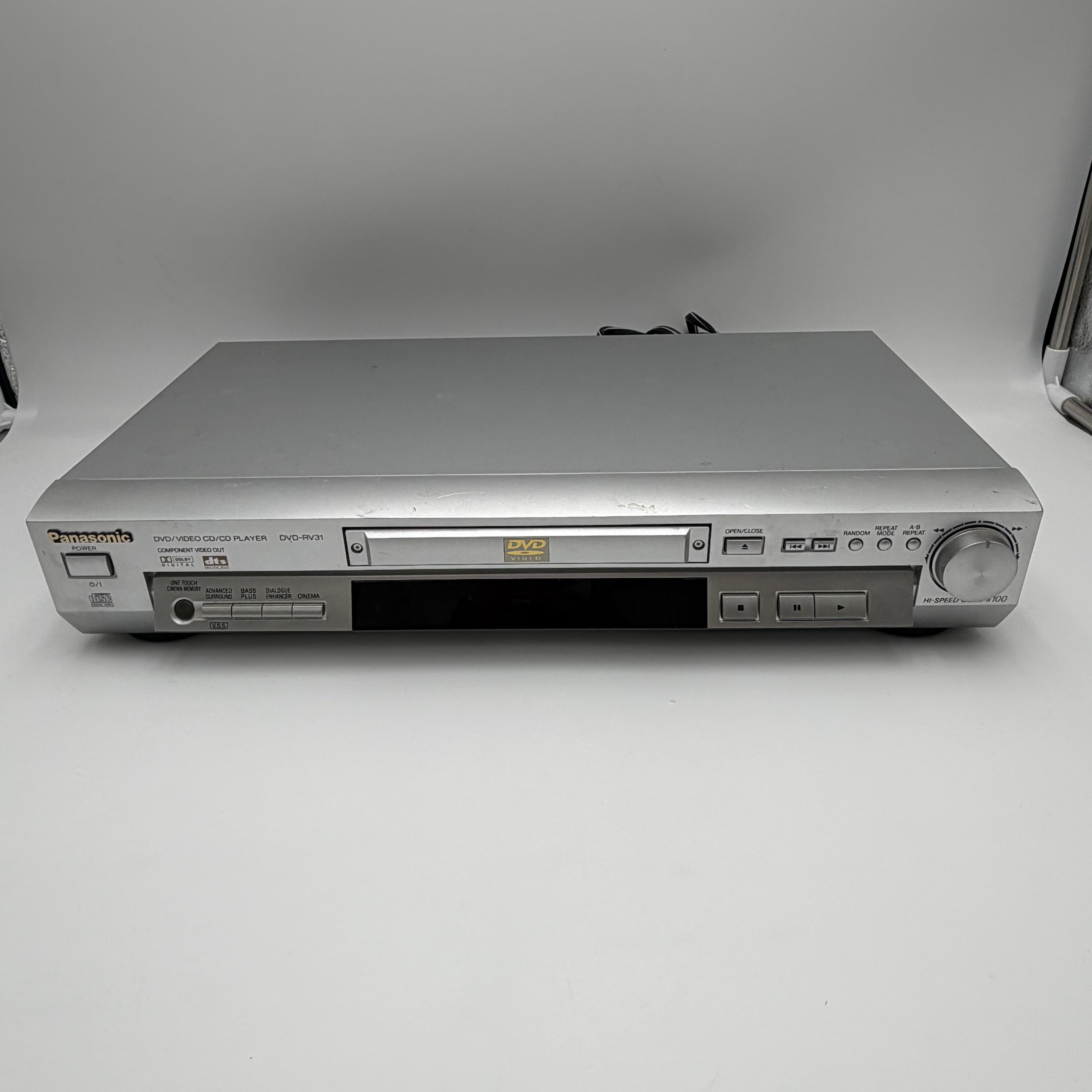 Panasonic DVD-RV31 DVD Player - Broken Silver