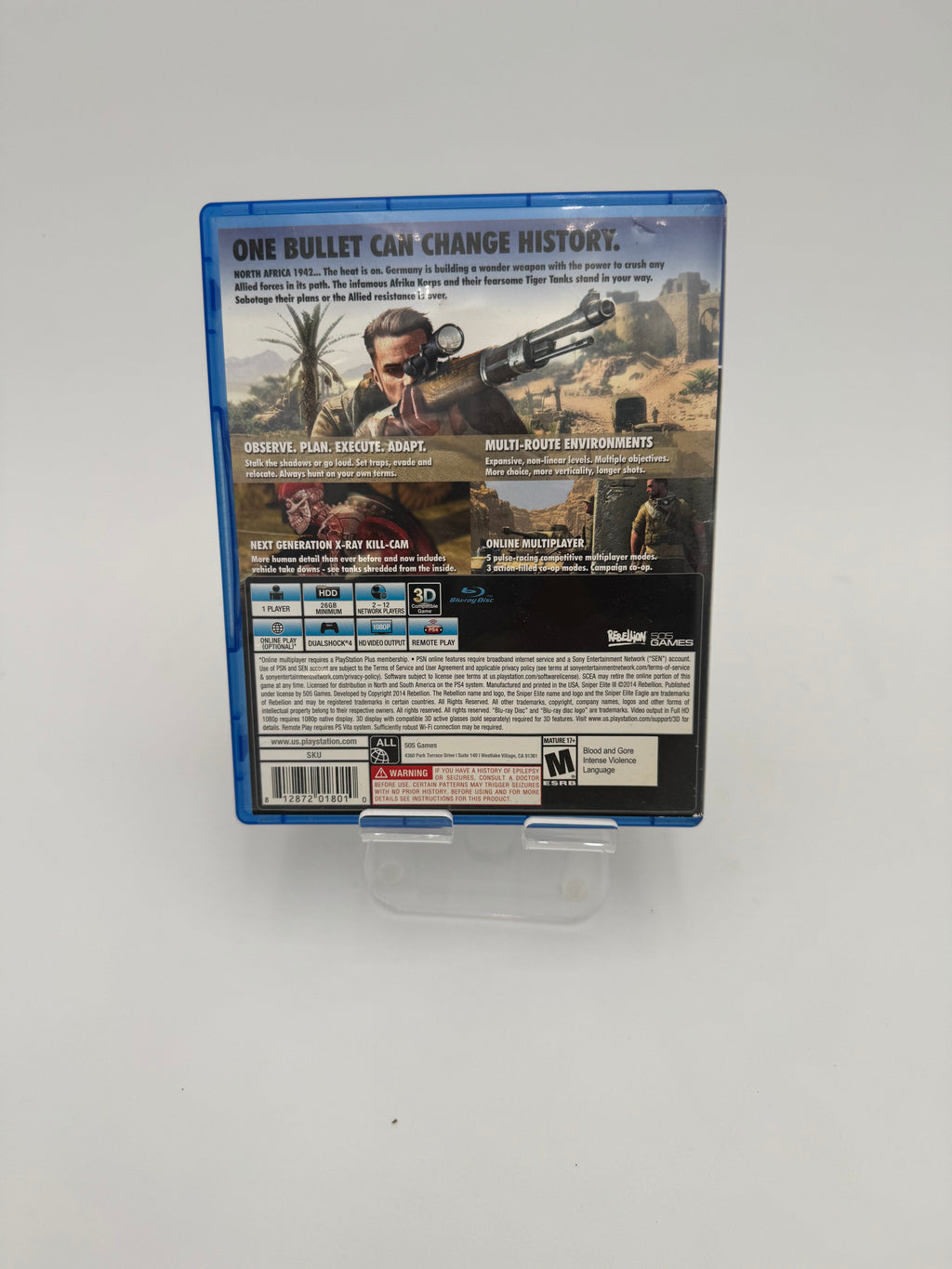 Sniper Elite III for PlayStation 4 - Used - Blue