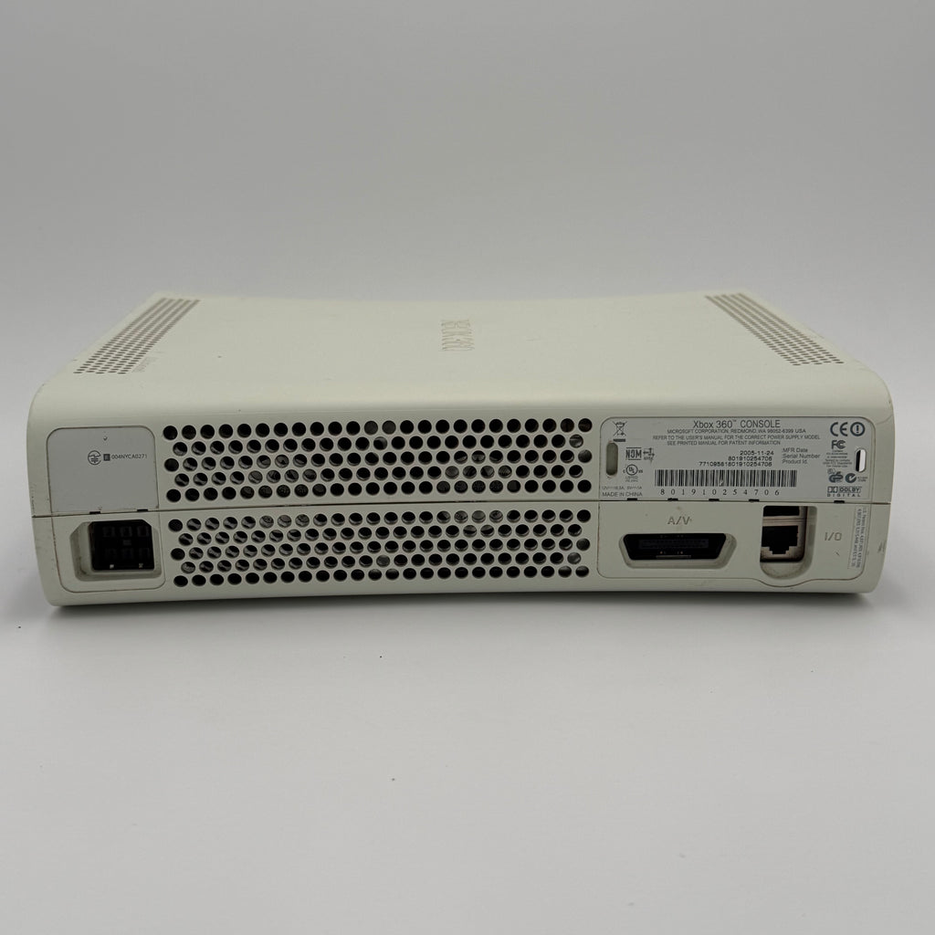 Microsoft Xbox 360 2005 Video Game System - White - Broken