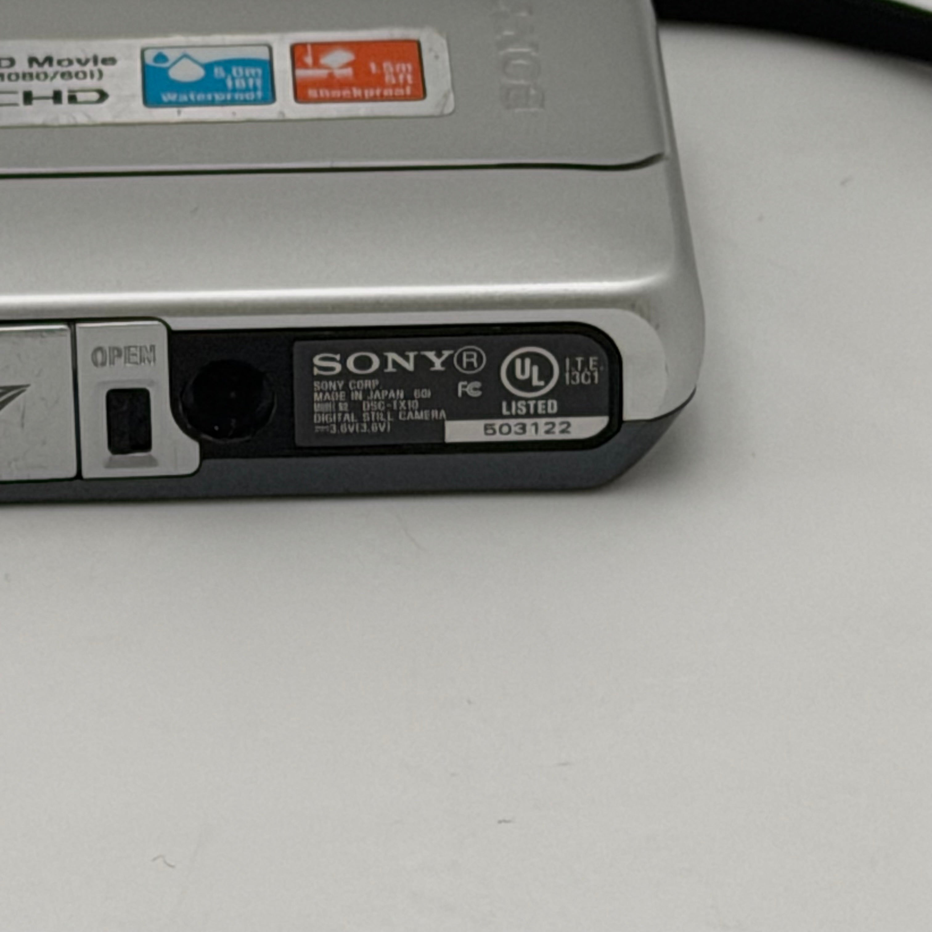 Sony Digital Camera Cyber-shot DSC-TX10 - 16.2MP - Read - No charger - Untested
