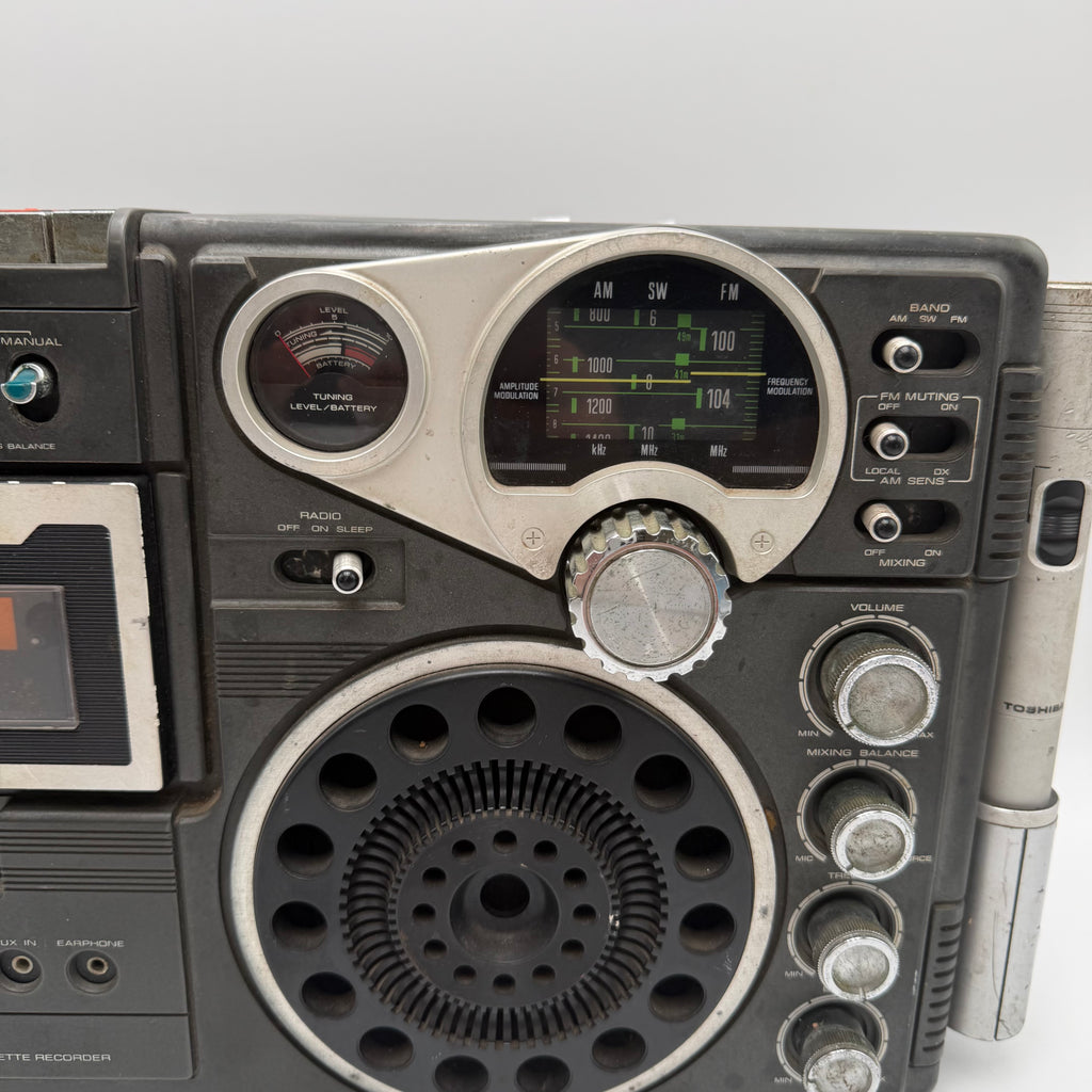 Toshiba RT-2800 Boombox Speaker Black Broken