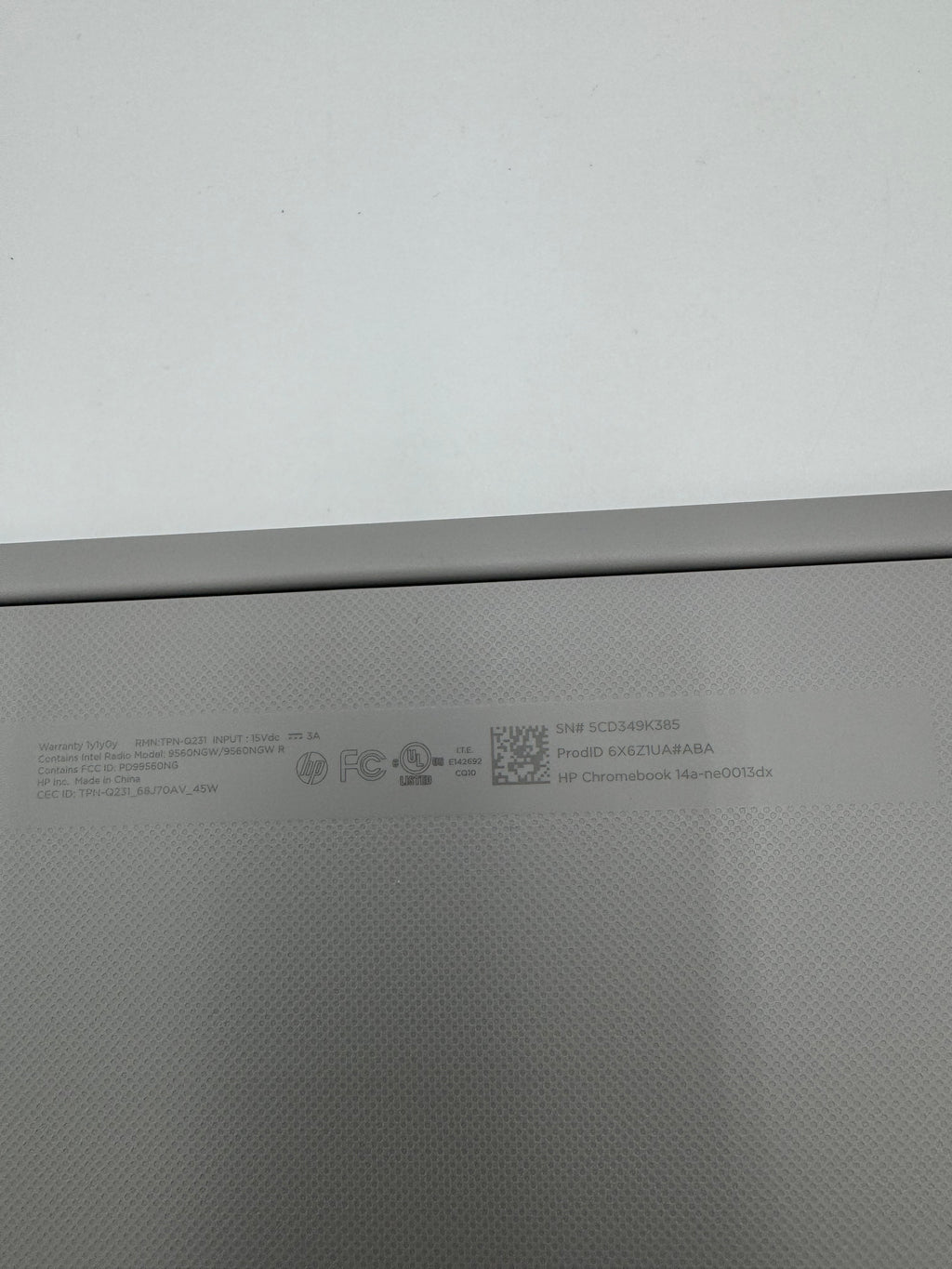 HP 14a-ne0013dx Chromebook 14" Intel Celeron N4120 4GB RAM 64GB Silver Laptop