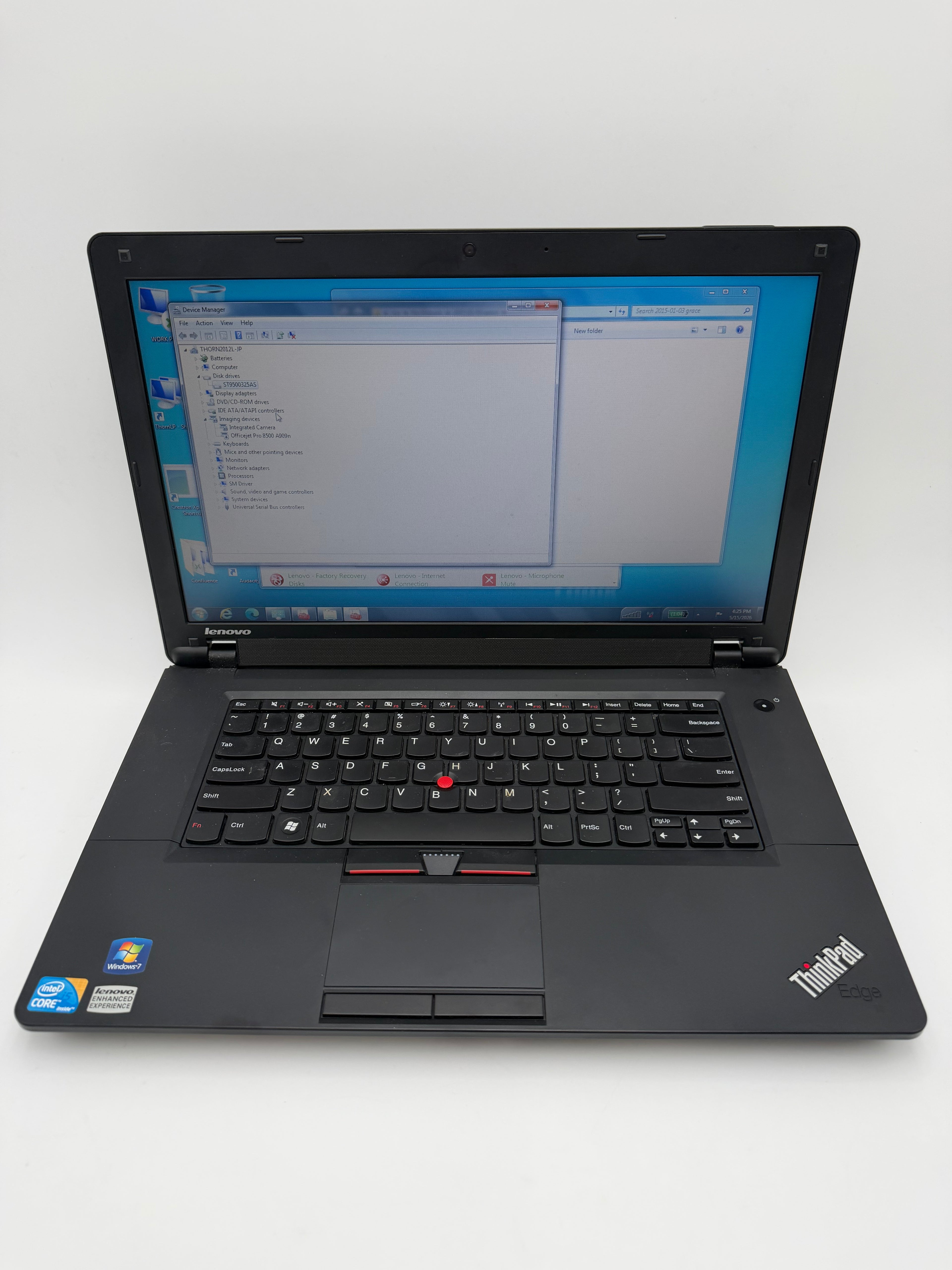 Lenovo ThinkPad Edge Laptop 15-inch Core i5 5th Gen 8GB RAM 500GB Black Broken