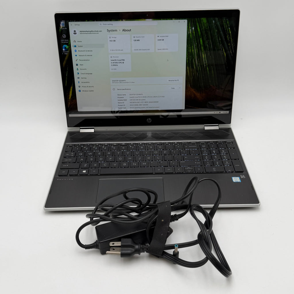 NY09-59185 HP Pavilion x360 15-cr0037wm Laptop