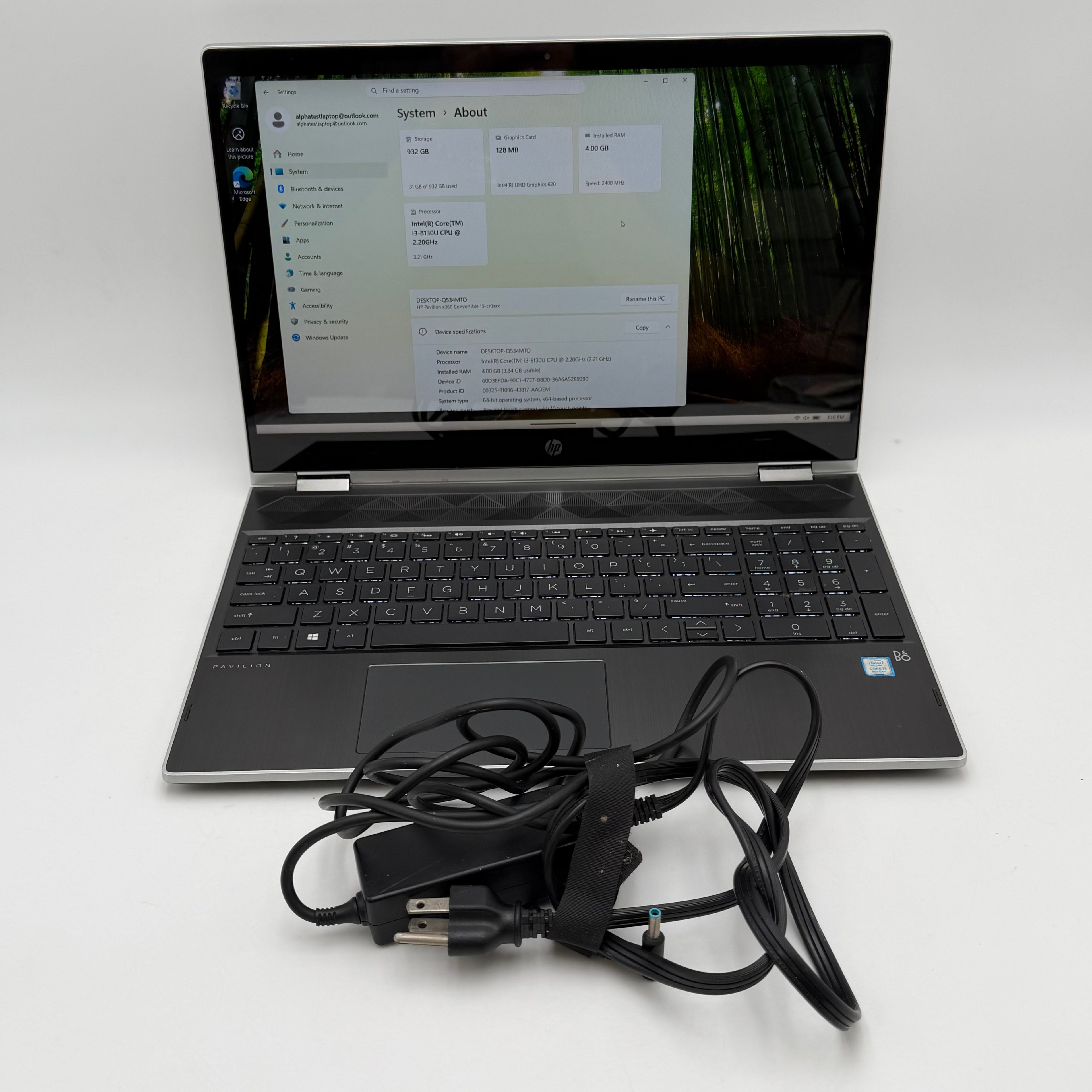 NY09-59185 HP Pavilion x360 15-cr0037wm Laptop