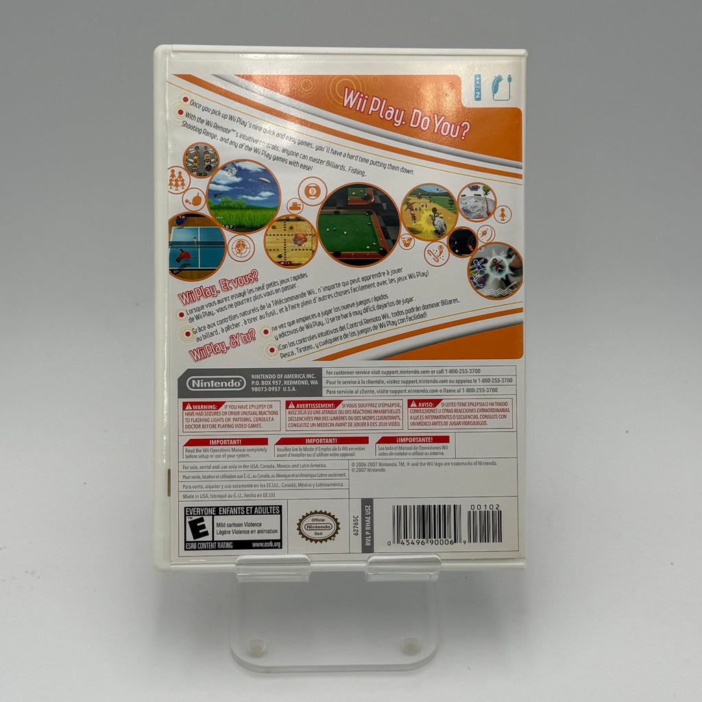 Nintendo Wii Play Video Game - Used With Box