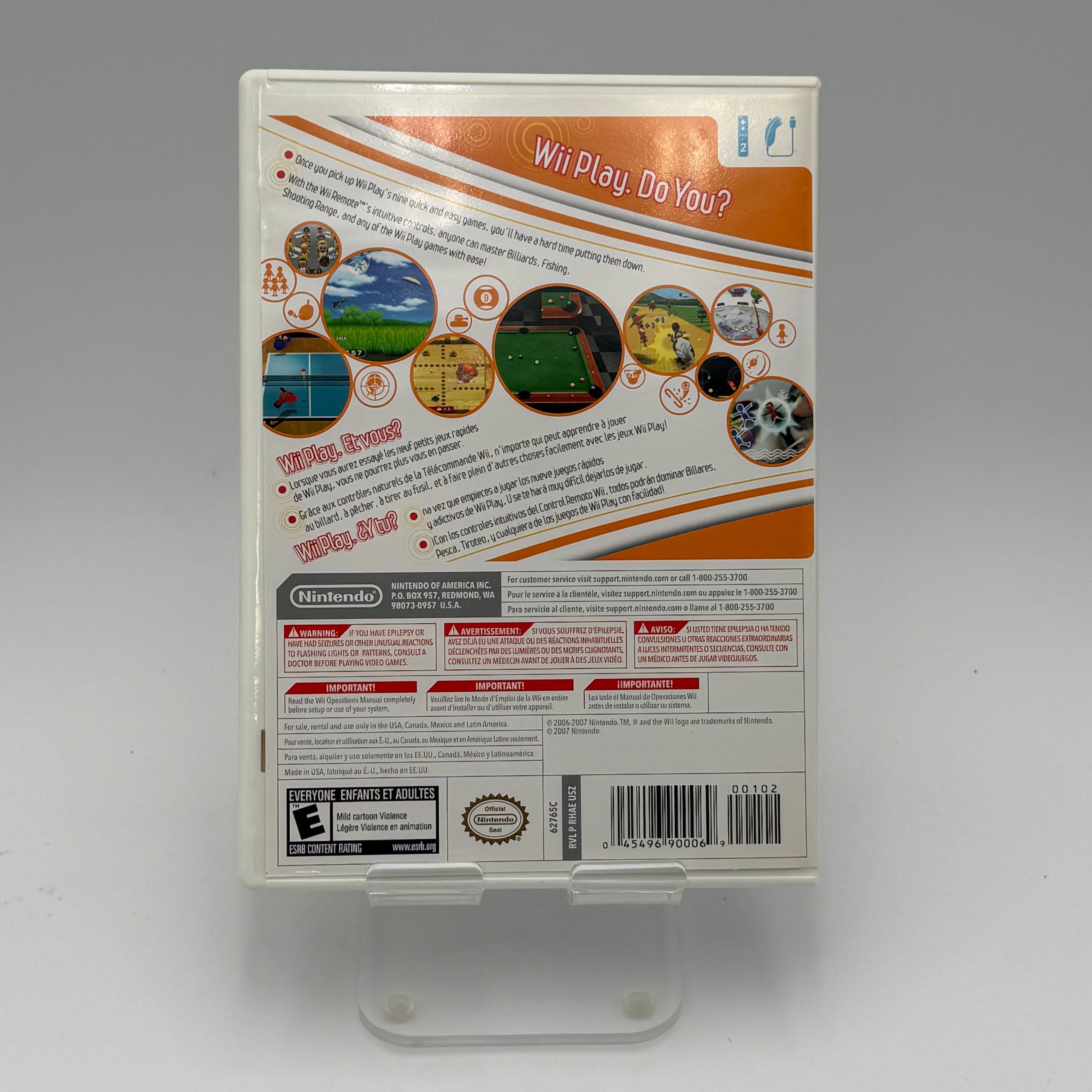 Nintendo Wii Play Video Game - Used With Box