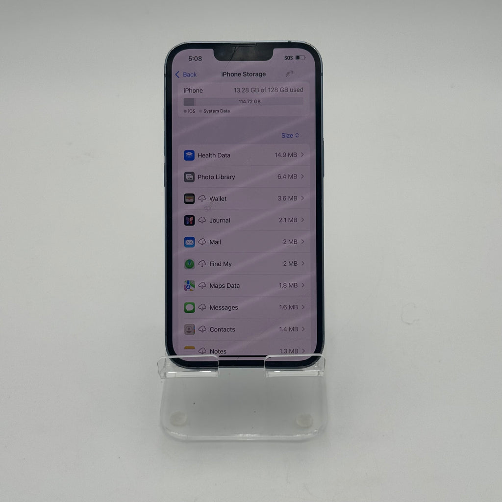 Apple iPhone 14 128GB Blue Unlocked - CRACKED BACK