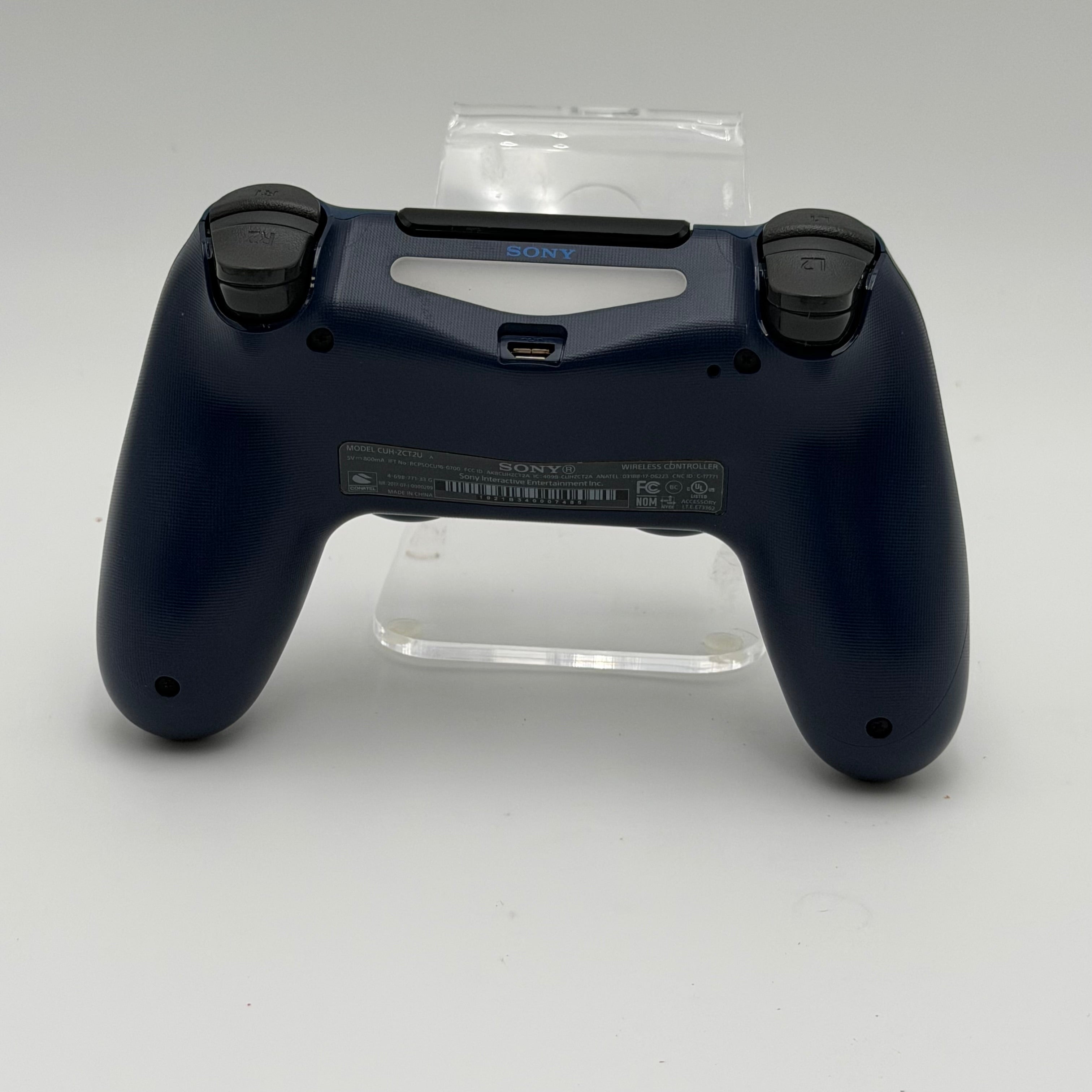 Sony PS4 CUH-ZCT1 Video Game Controller Blue Used - A