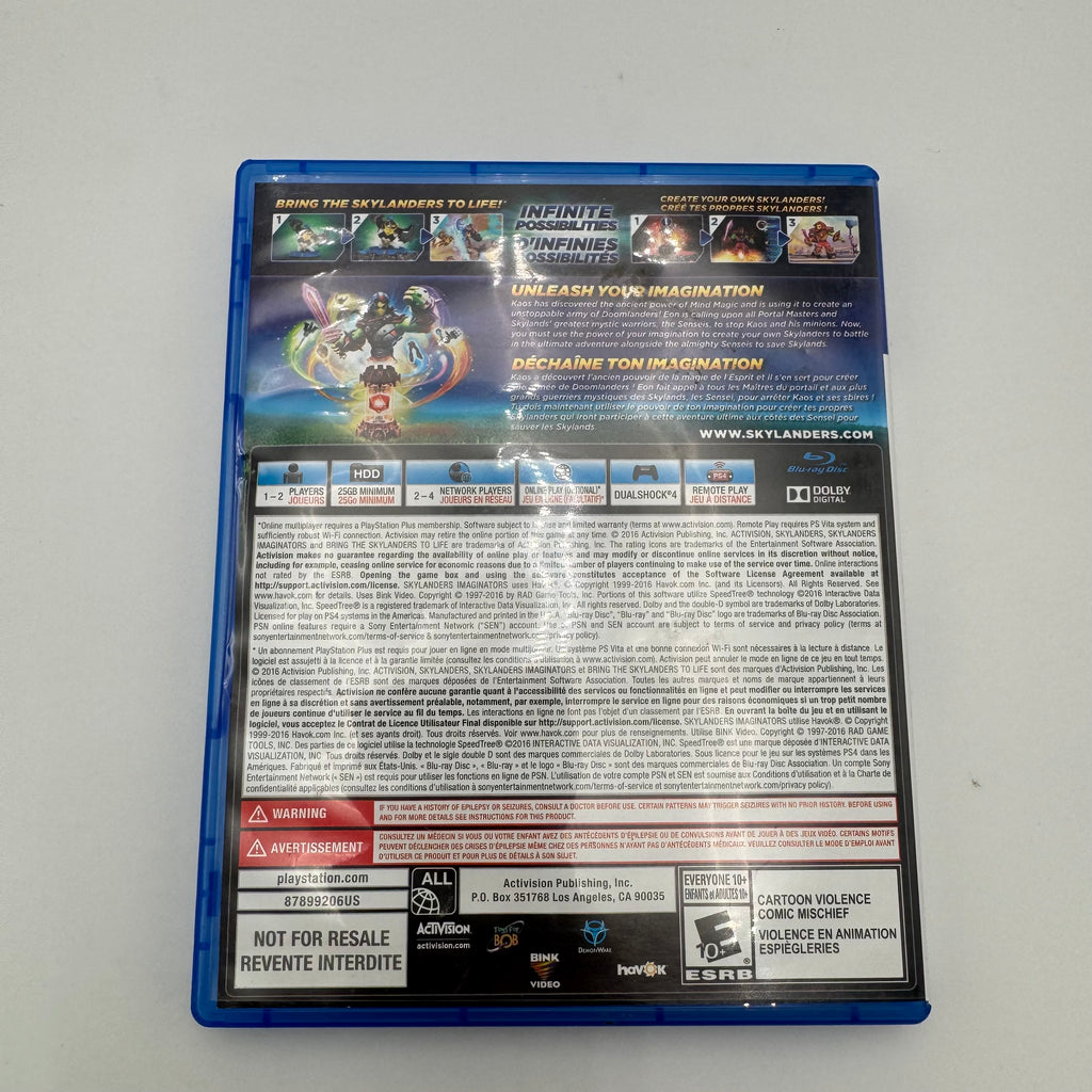 Skylanders Imaginators for PlayStation 4 Complete with Case, Manual & Inserts