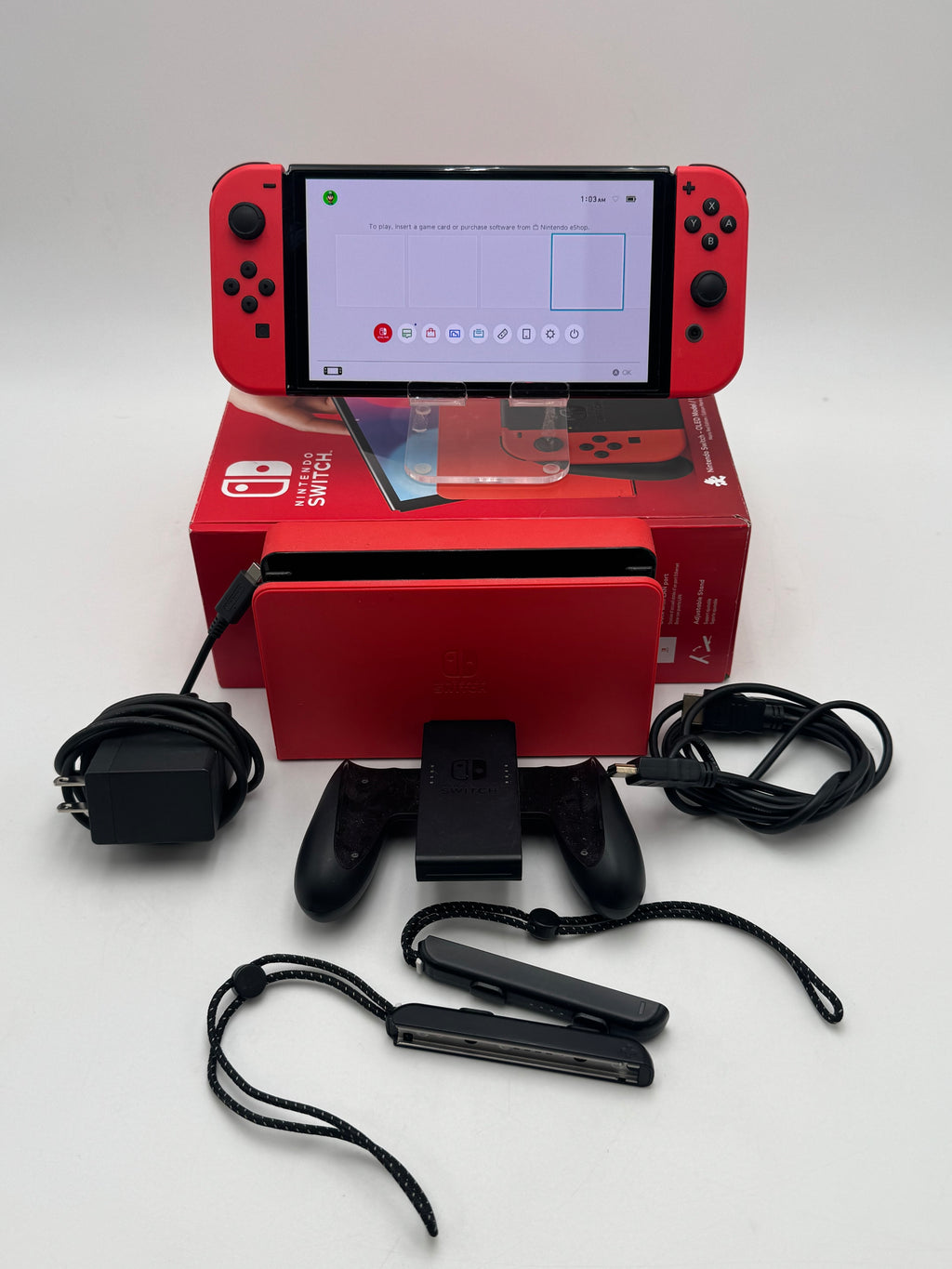 Nintendo Switch OLED Console Gaming System Only HEG-001 Mario Red Edition