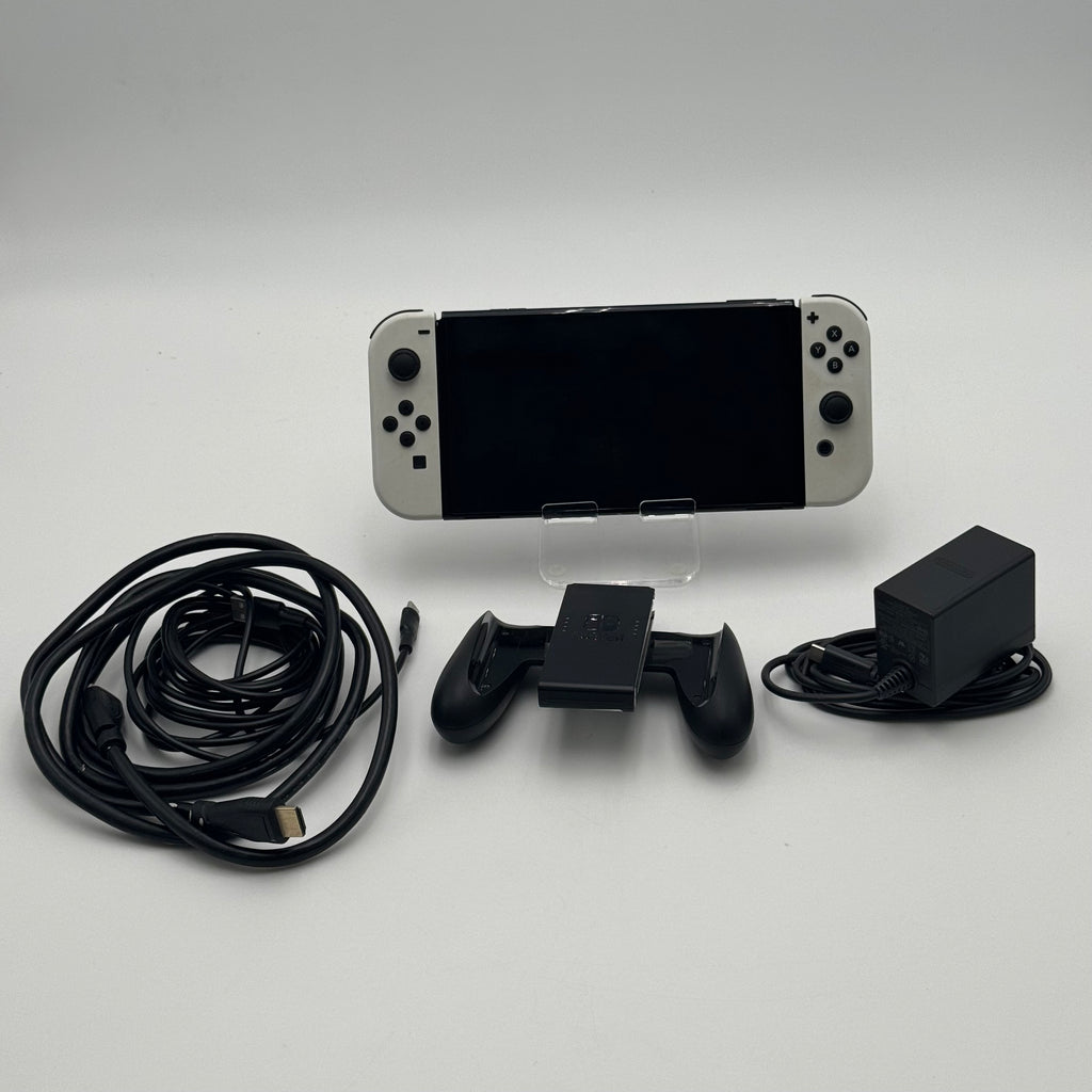 Nintendo Switch OLED (HEG-001) Handheld Console + Extras - Tested/Working