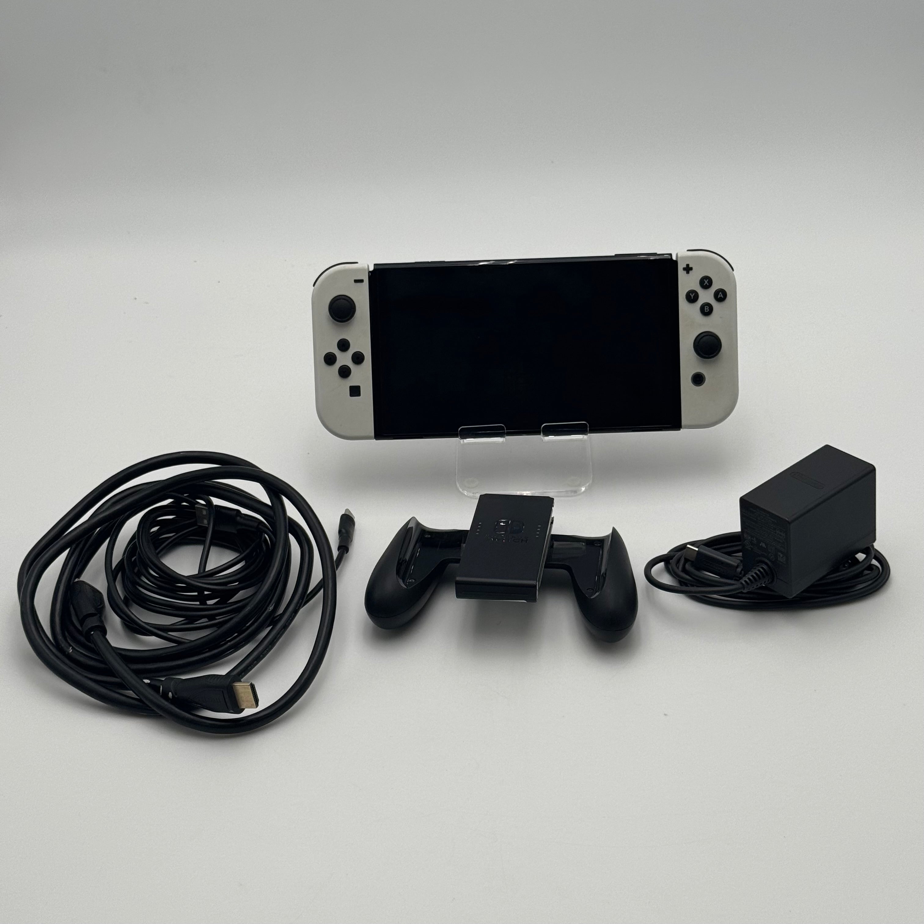 Nintendo Switch OLED (HEG-001) Handheld Console + Extras - Tested/Working