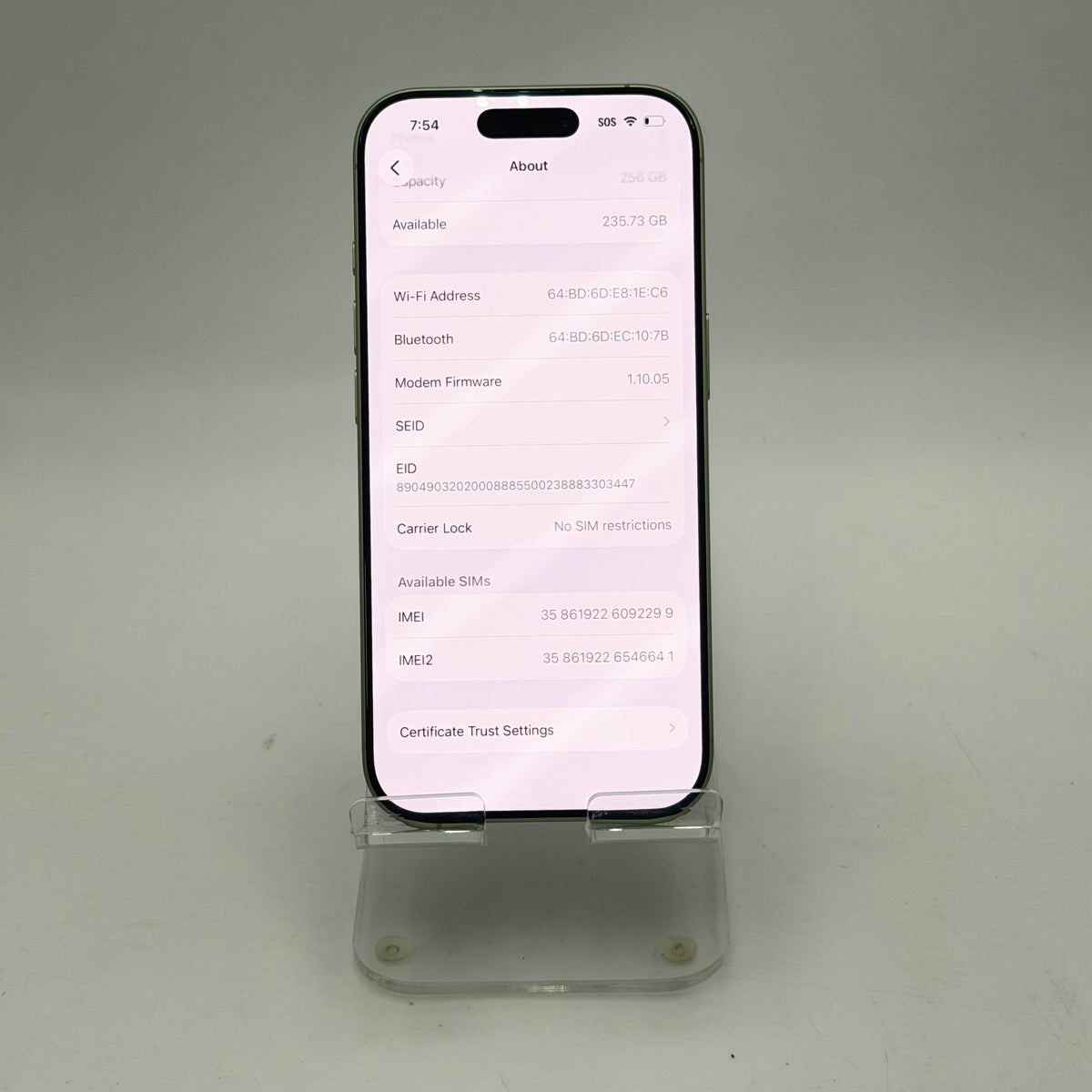 Apple iPhone 17 Green Used - A