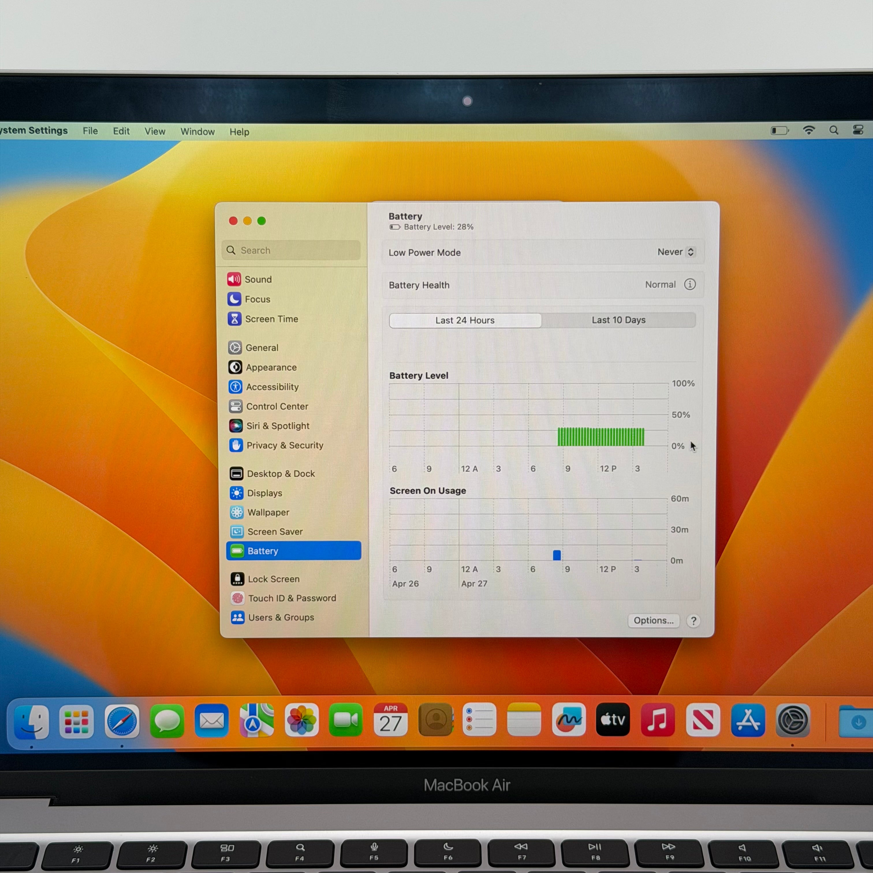 Apple MacBook Air 13" M1 A2337 2020 Space Gray 8GB RAM 128GB SSD