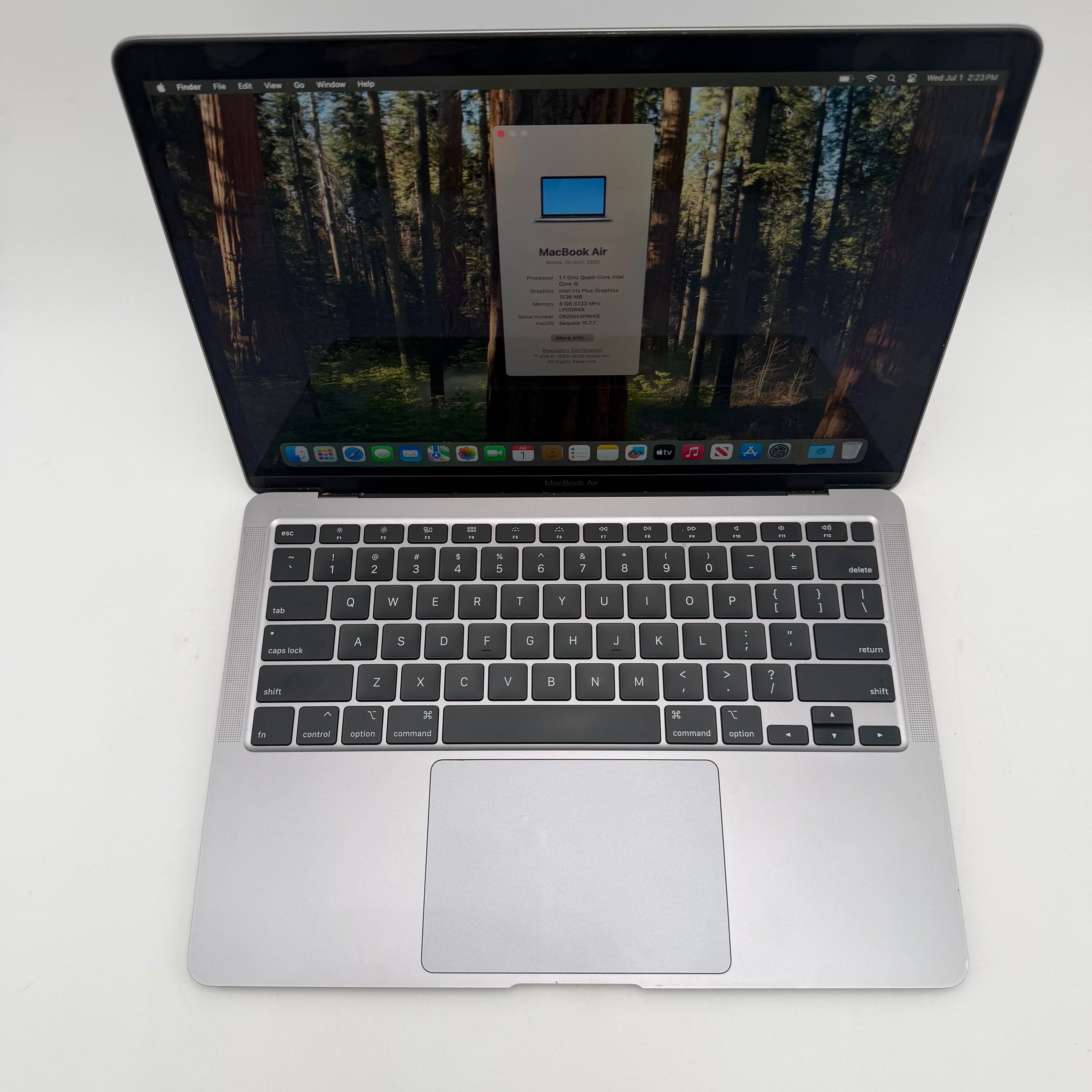 Apple MacBook Air 13" Retina A2179 2020 Core i5 8GB 512GB Space Gray