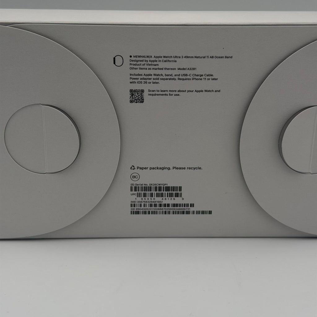 Apple Watch Ultra 3 49mm Natural Titanium GPS + Cellular