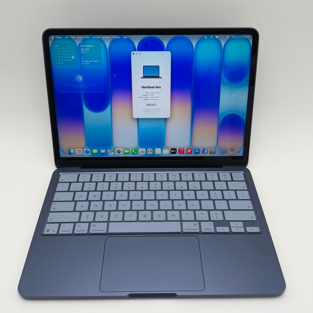 2026 Apple MacBook Neo 13" A18 Pro 5C GPU 4.0GHz 8GB RAM 512GB SSD A3404