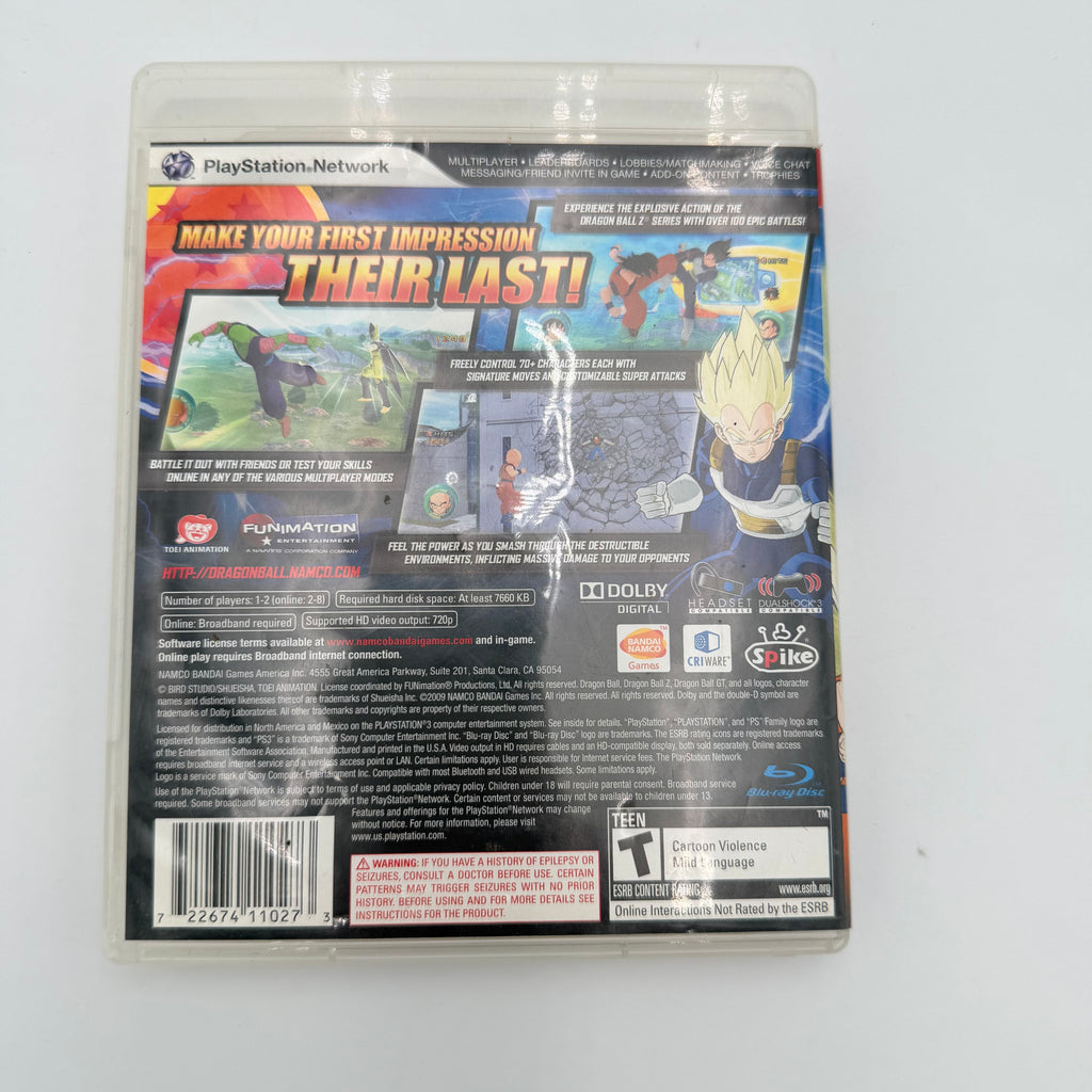 Dragon Ball: Raging Blast Playstation 3 PS3 - Used A Disc