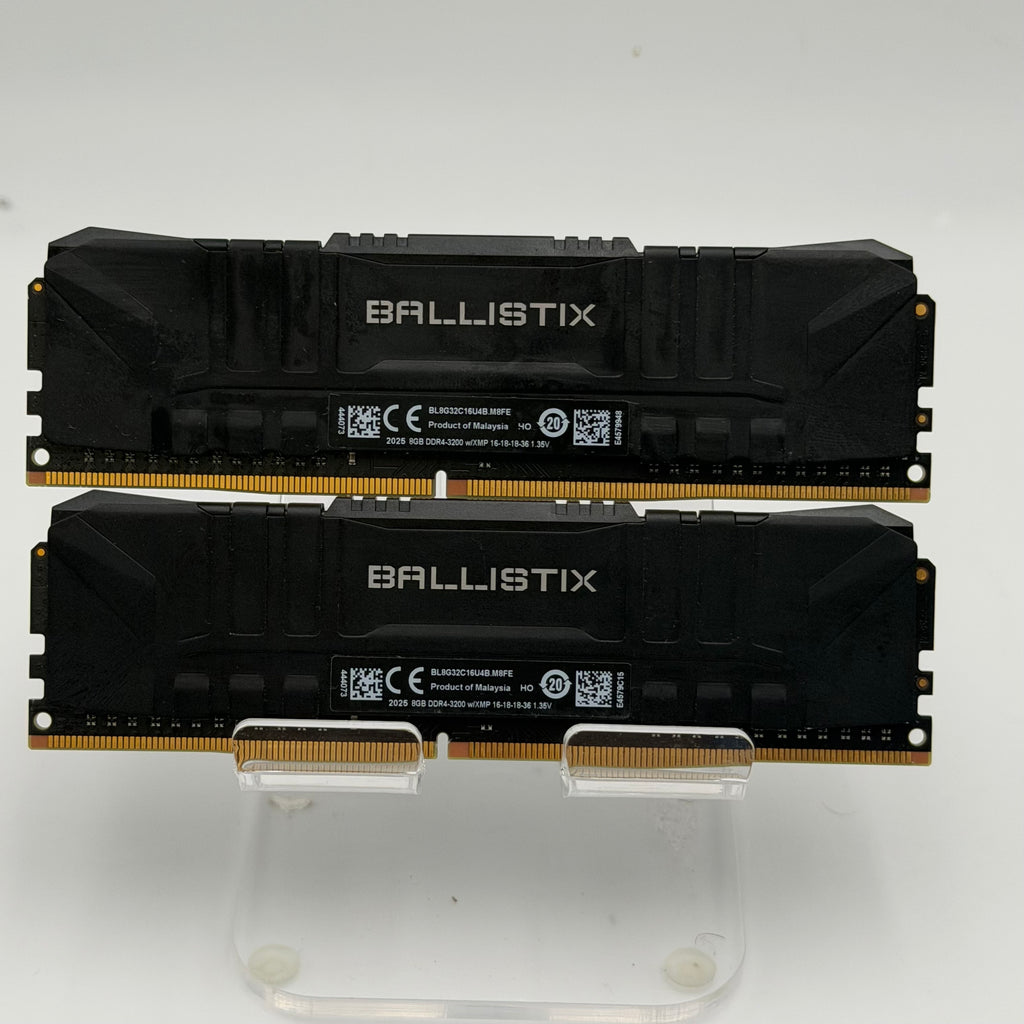 Crucial Ballistix 16GB (2x8GB) DDR4 3200MHz RAM BL8G32C16U4B Black