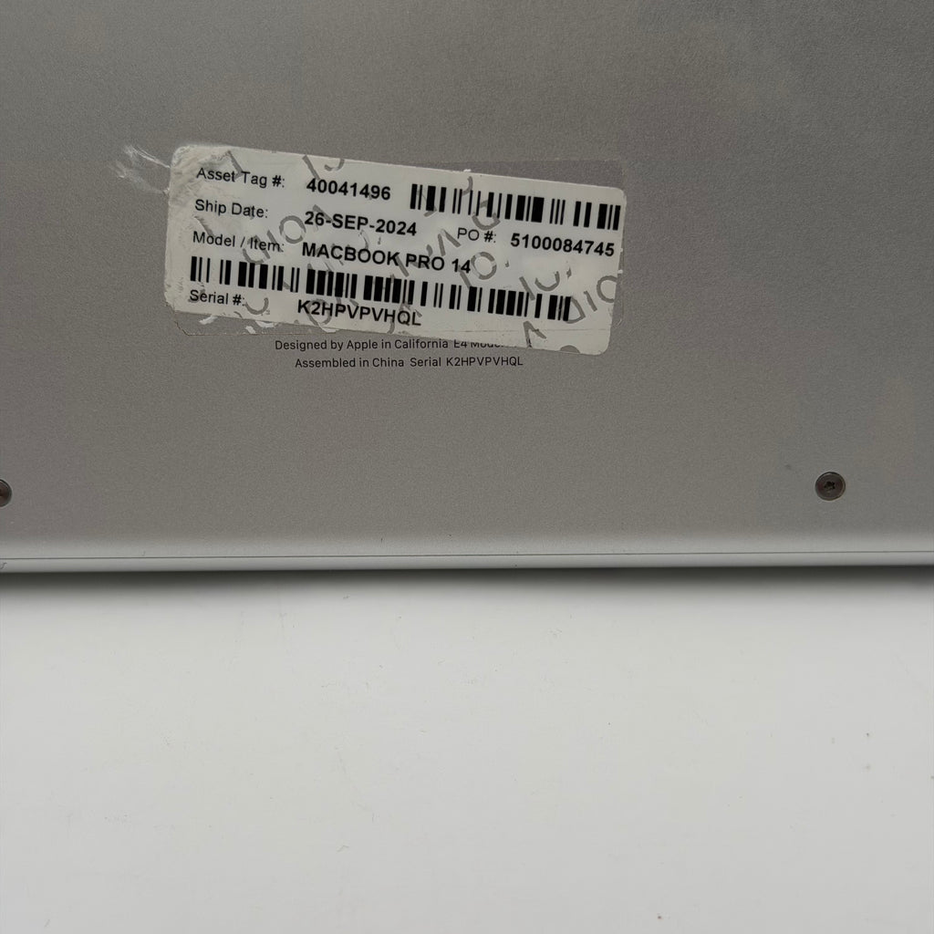 Apple MacBook Pro 14" A2992 M3 Pro 18GB RAM 512GB Broken - No Power - Display