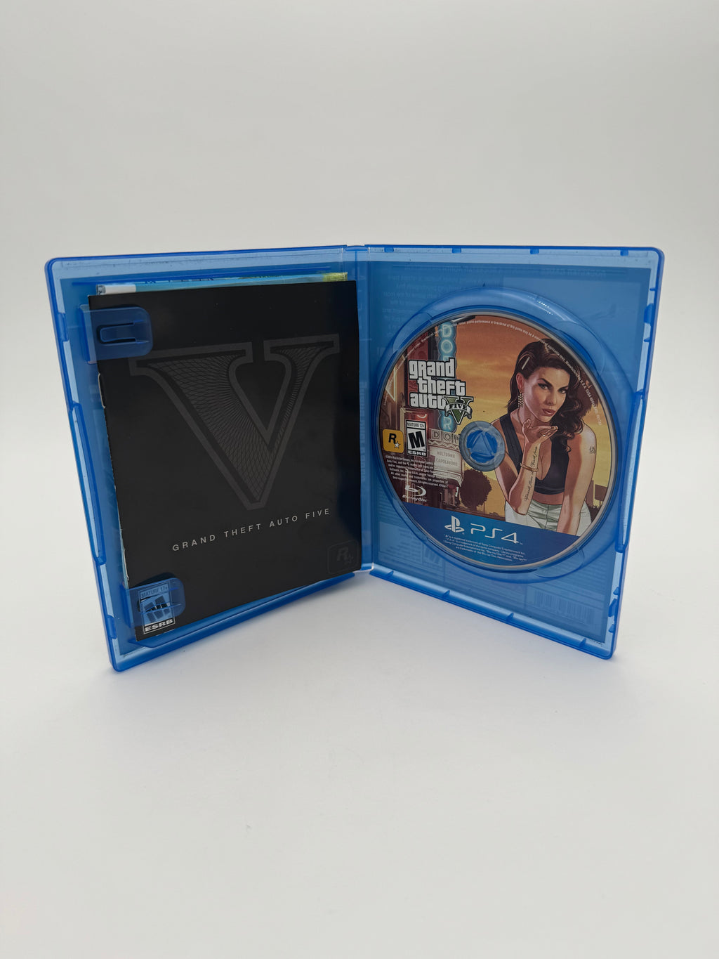 PlayStation 4 Grand Theft Auto V Video Game - Tested, Case, Manual & Inserts