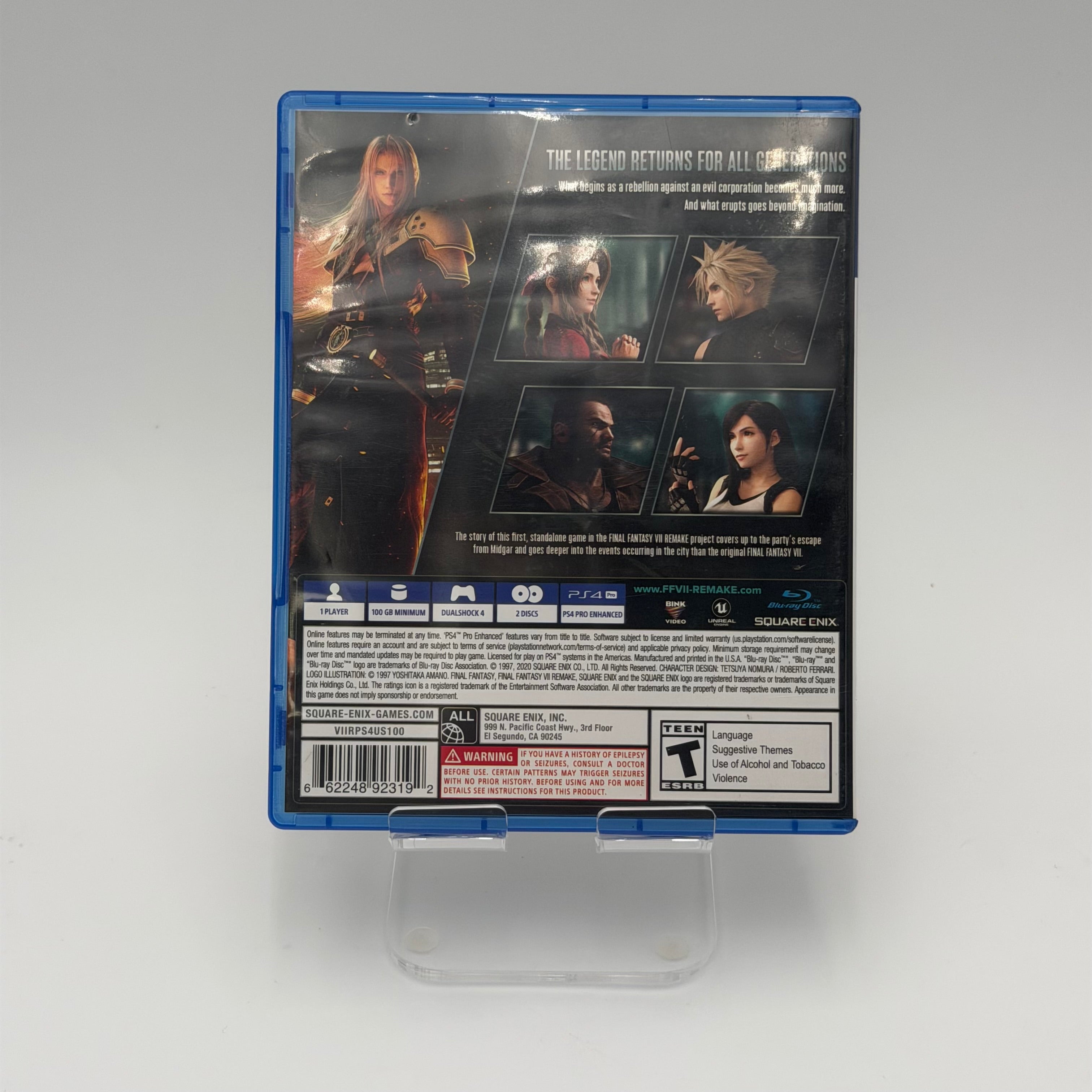 Final Fantasy VII Remake - Sony PlayStation 4 CIB