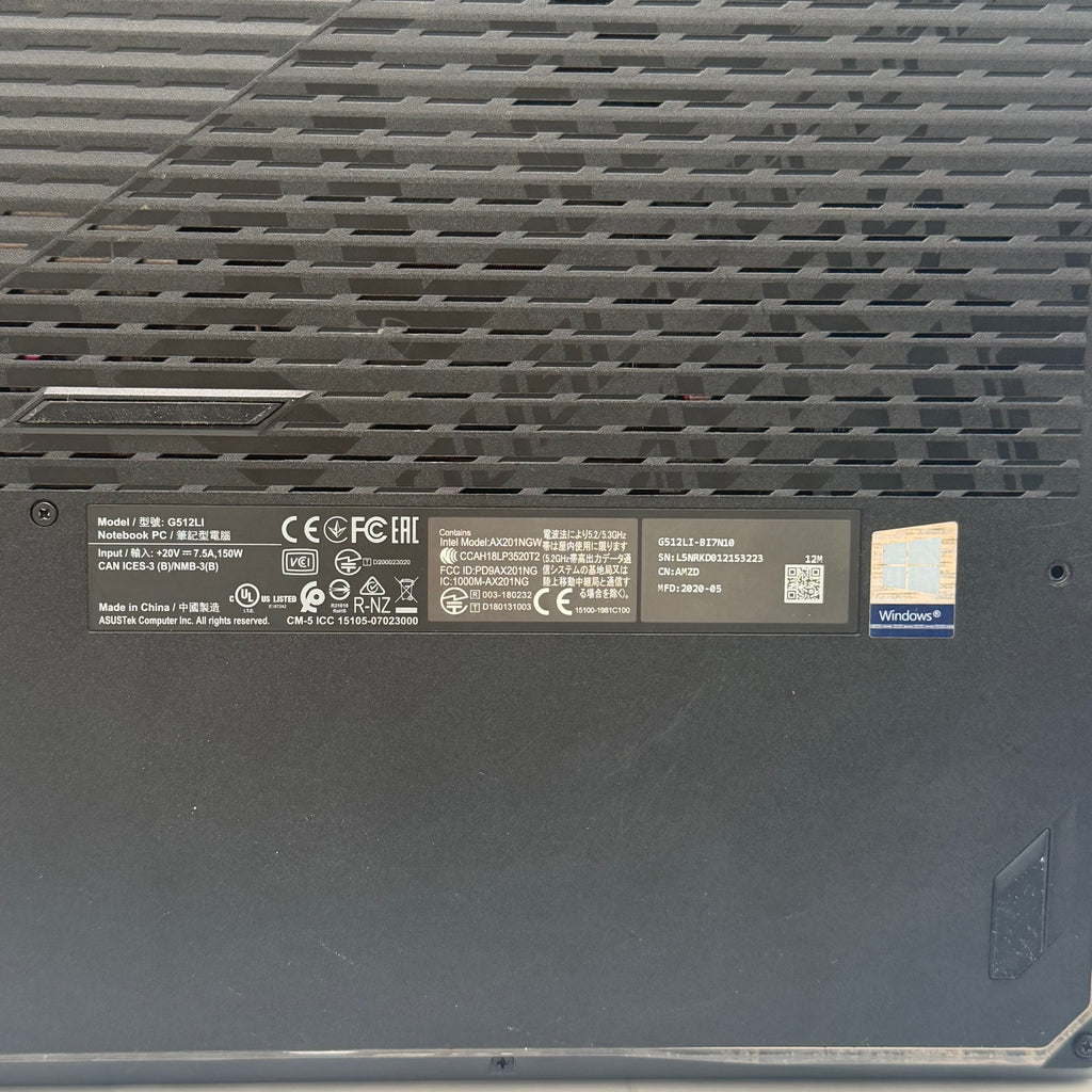 Asus G512LI Laptop - Broken