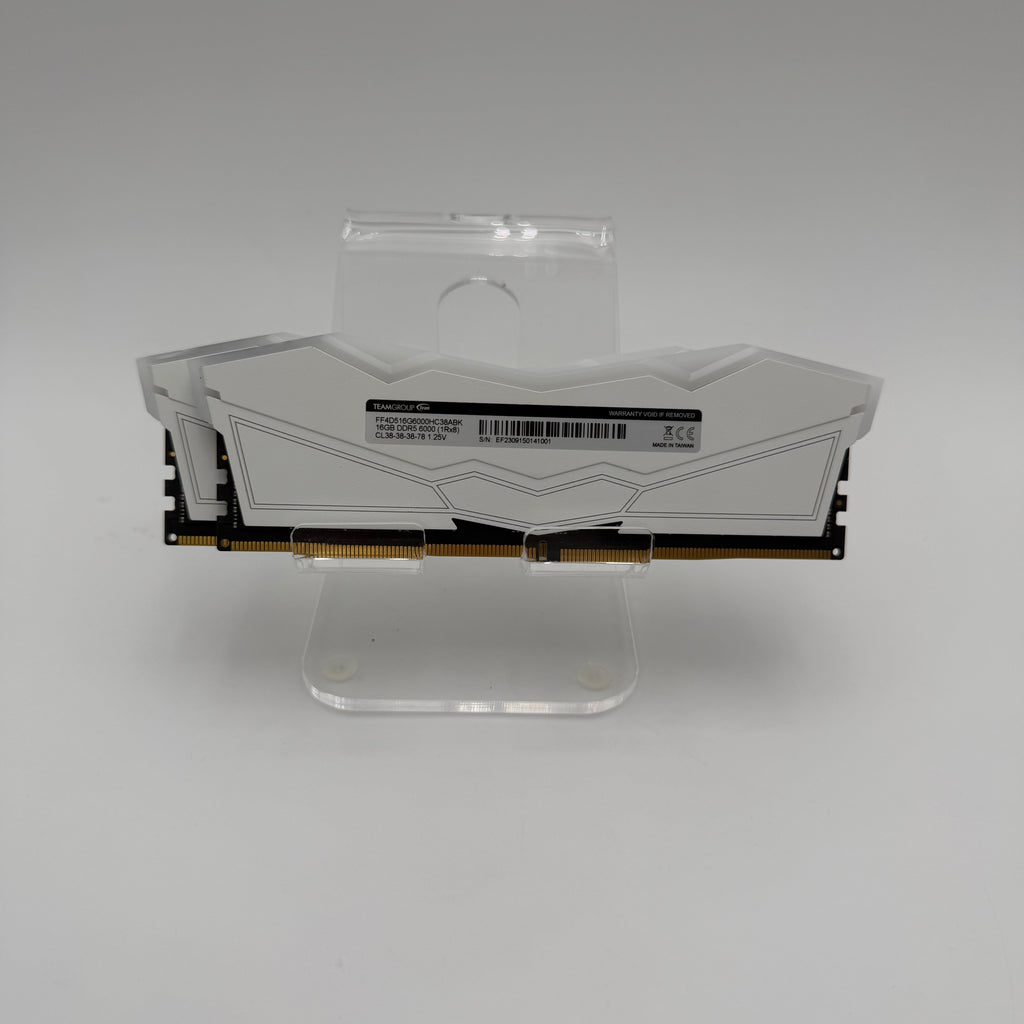 TEAMGROUP T-Force Delta RGB DDR5 32GB (2x16) 6000MHz CL38 XMP/EXPO White