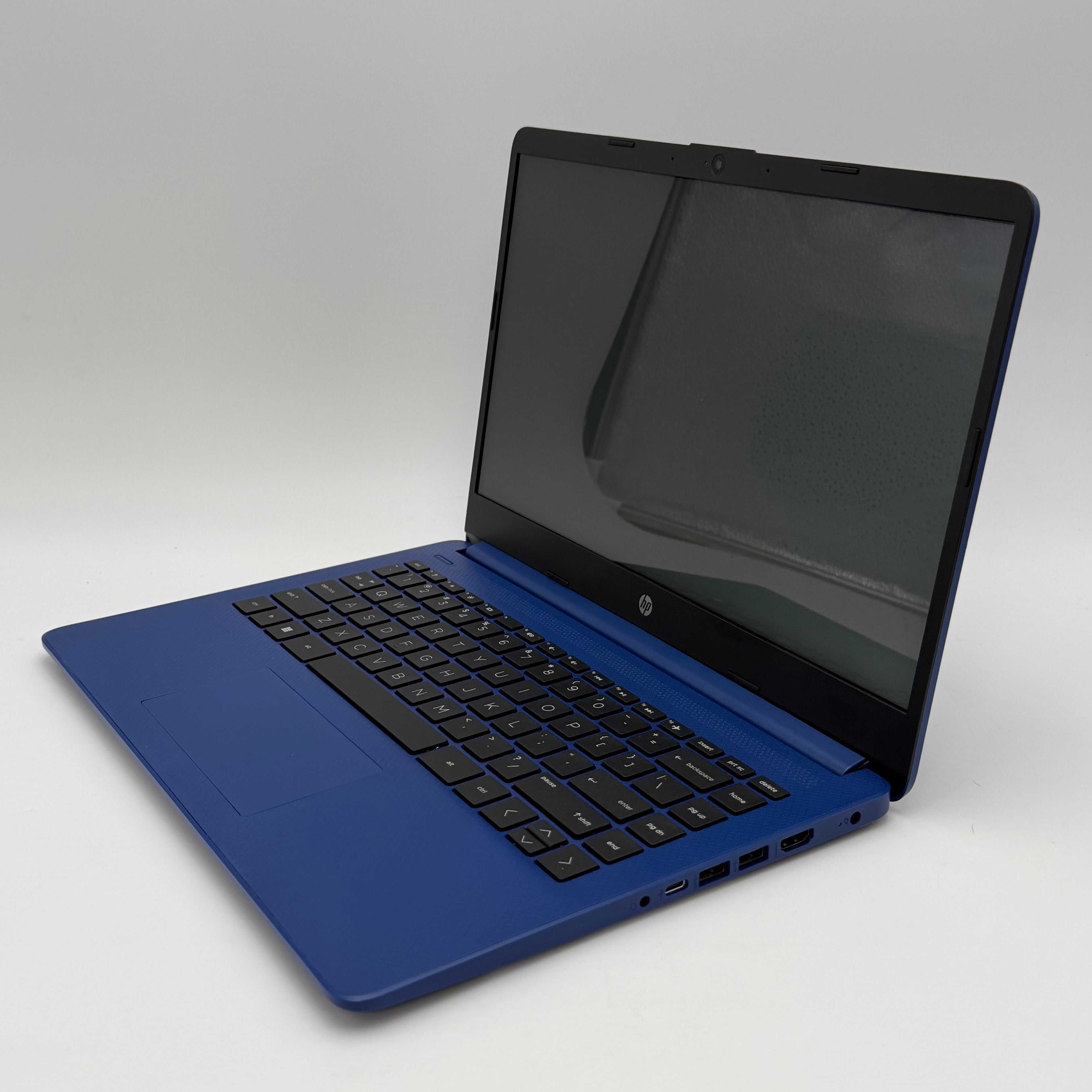 HP 14-fq0037nr 14-inch Laptop AMD A6 4GB RAM 64GB Blue Charger Included