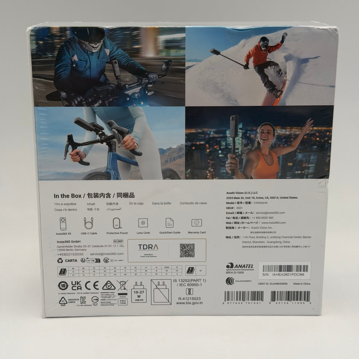 Insta360 X5 (2025) Action Camera Black