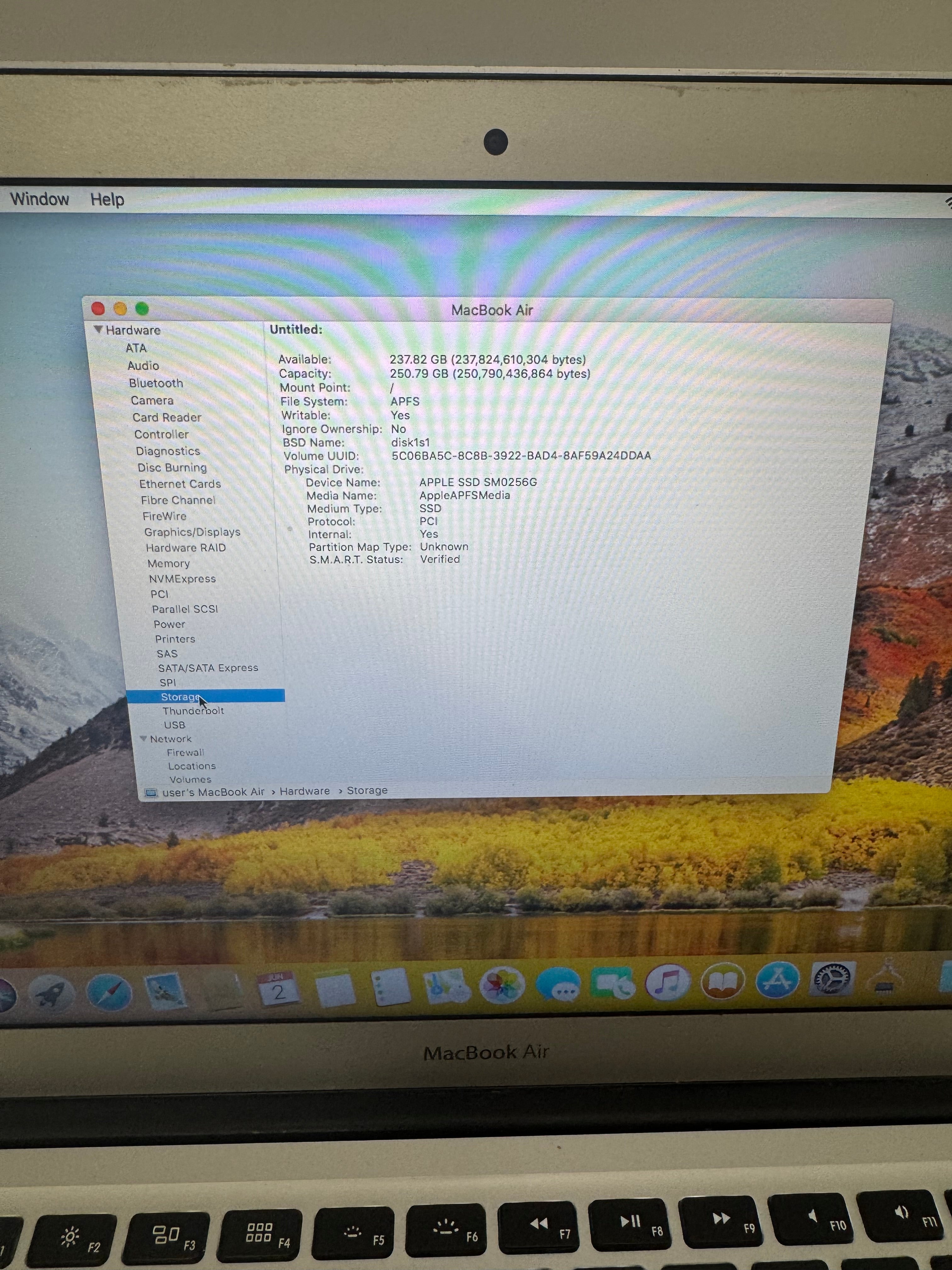Apple MacBook Air 13" A1466 2012 128GB 4GB Core i3 Silver
