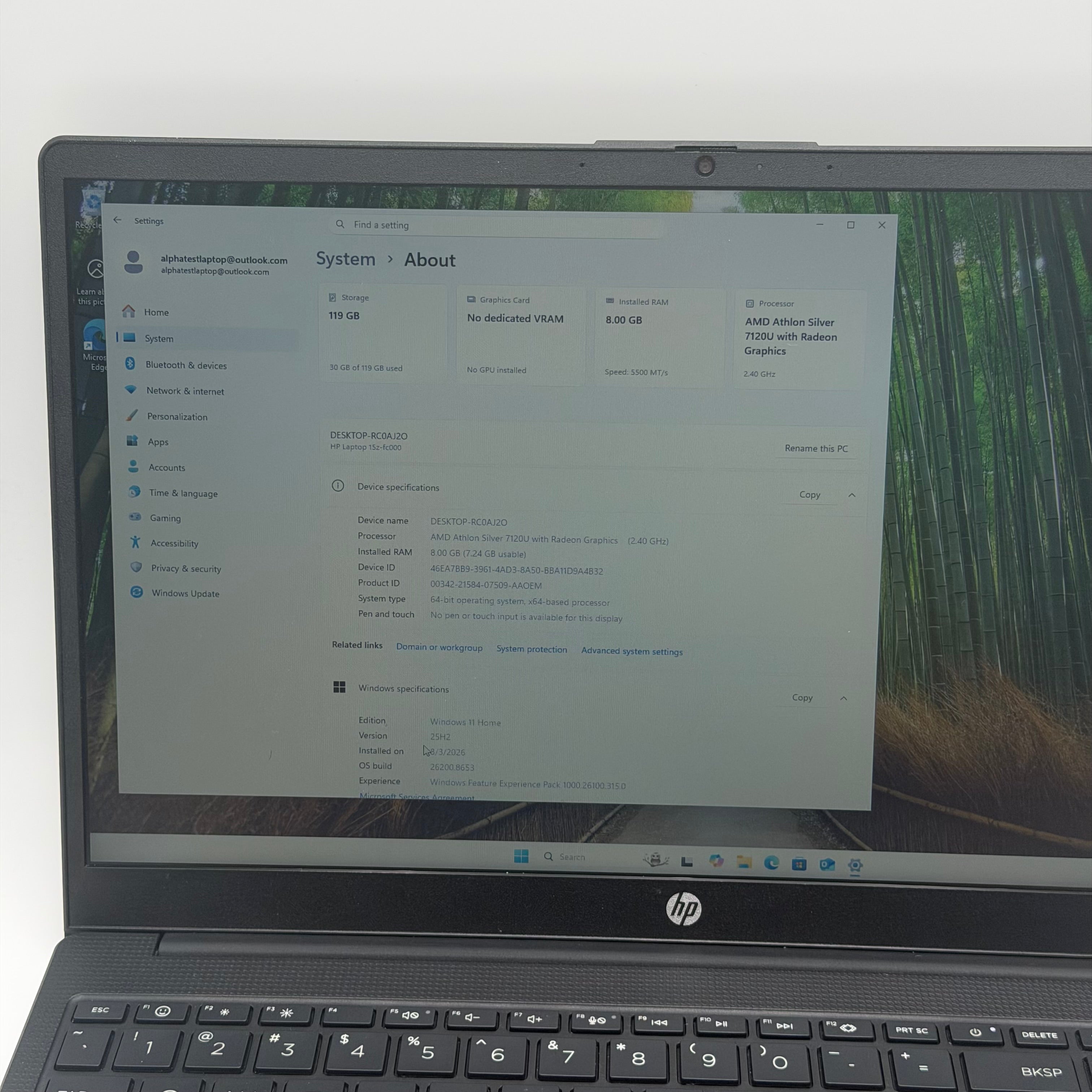 HP 15z-fc000 Laptop - Black