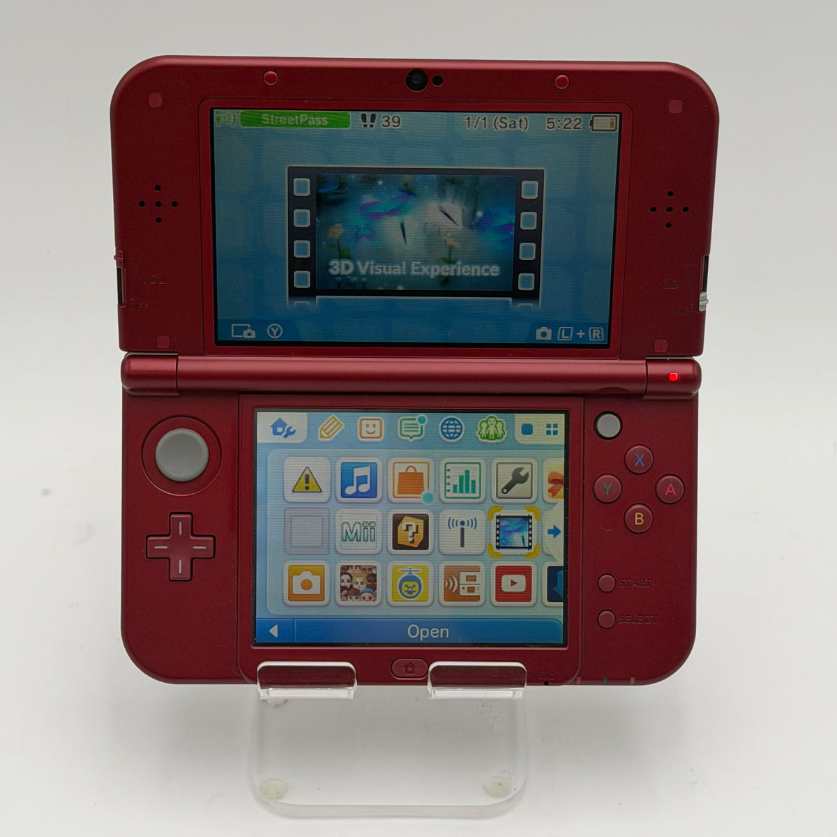 Nintendo 3DS XL (SPR-003) Red Used Fully Functional Power Cable