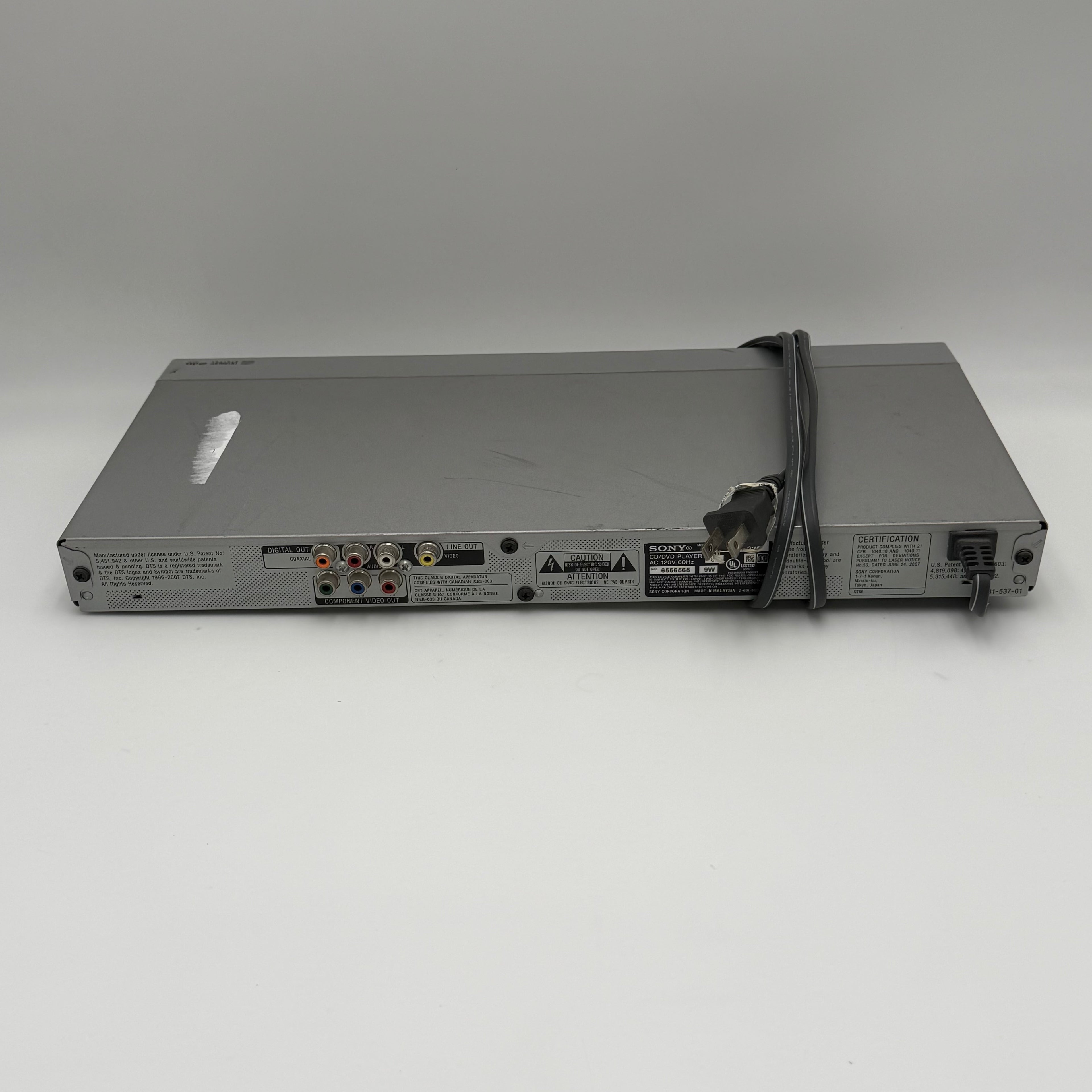 Sony NS57p DVD Player Silver Broken