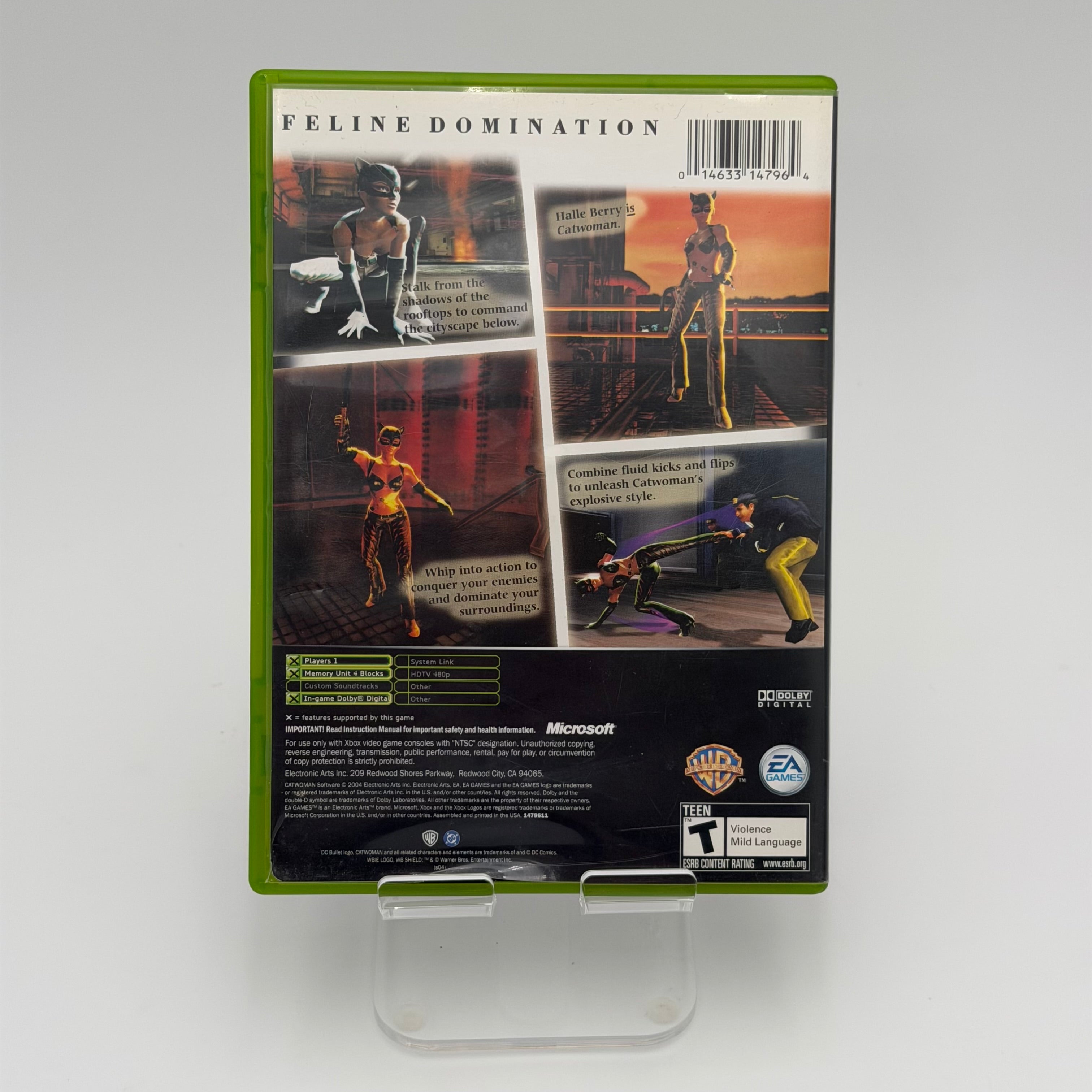 CATWOMAN (Microsoft Xbox, 2004) For Original XBOX Complete CIB