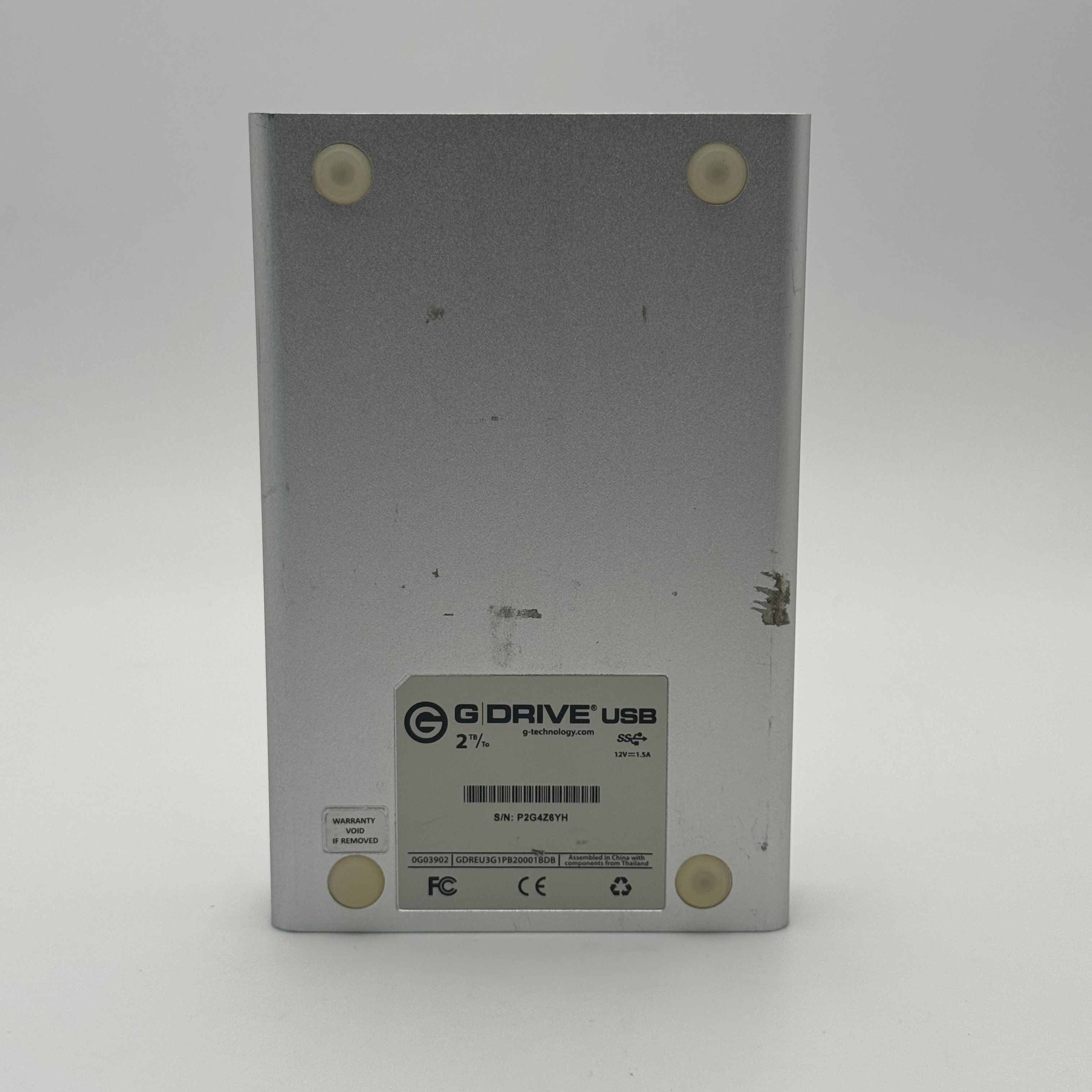 G-Technology 3.5" G-Drive USB 2TB USB-B to USB-A HDD ONLY - Tested/Working