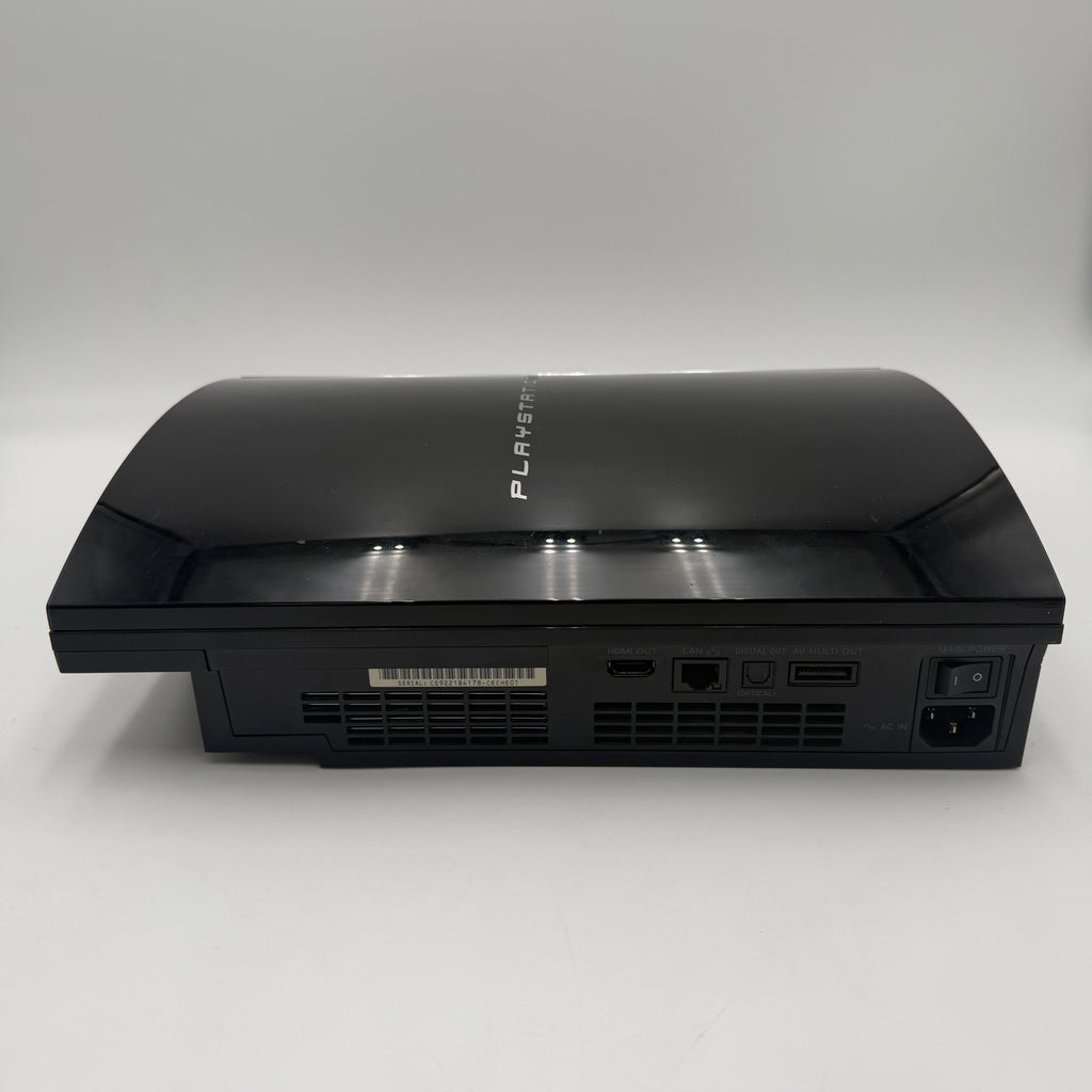 Sony PlayStation 3 Backward Compatible 80GB Black Console CECHE01 w/ 2 controllers